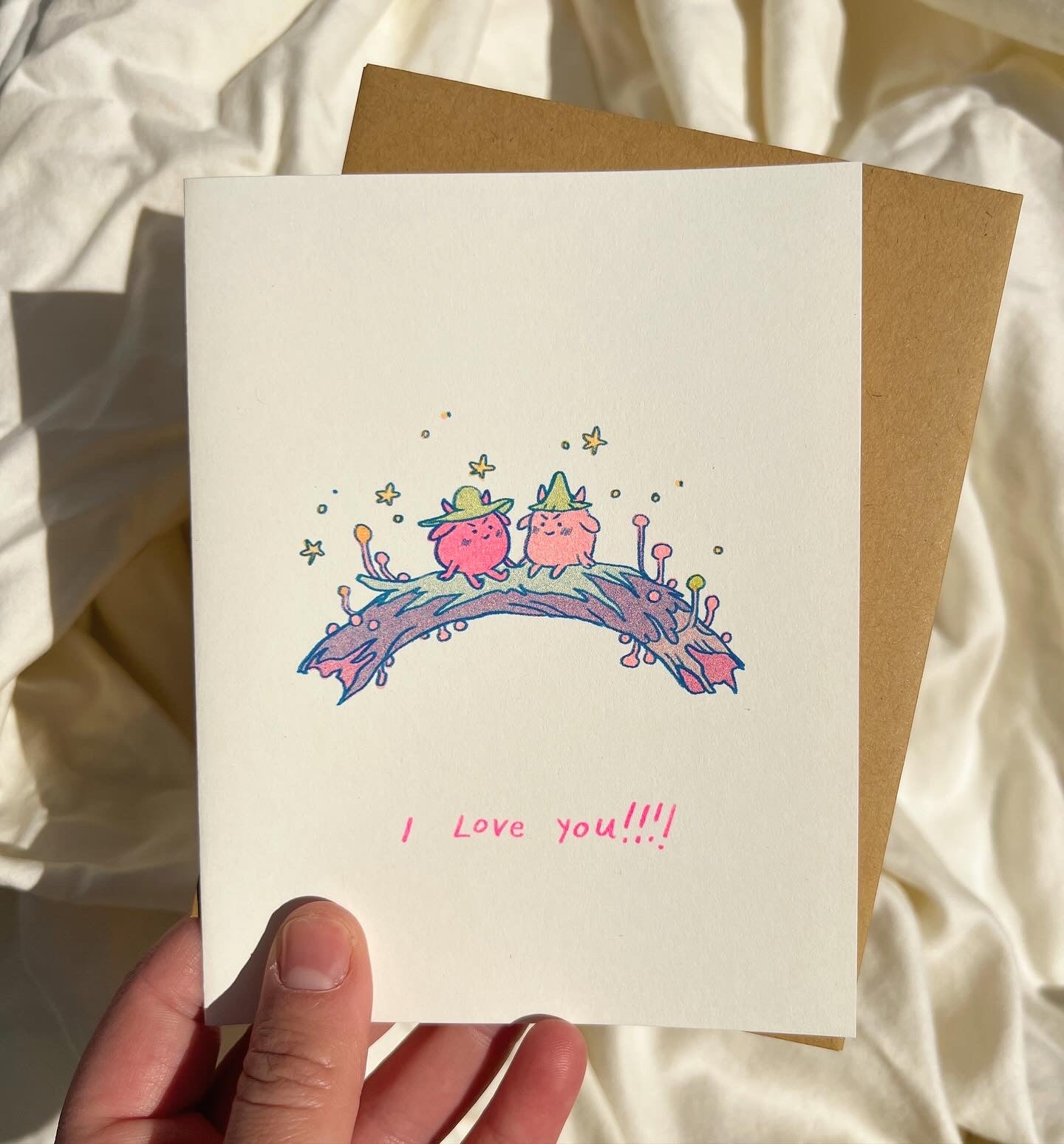 I Love You!!! - Riso Card