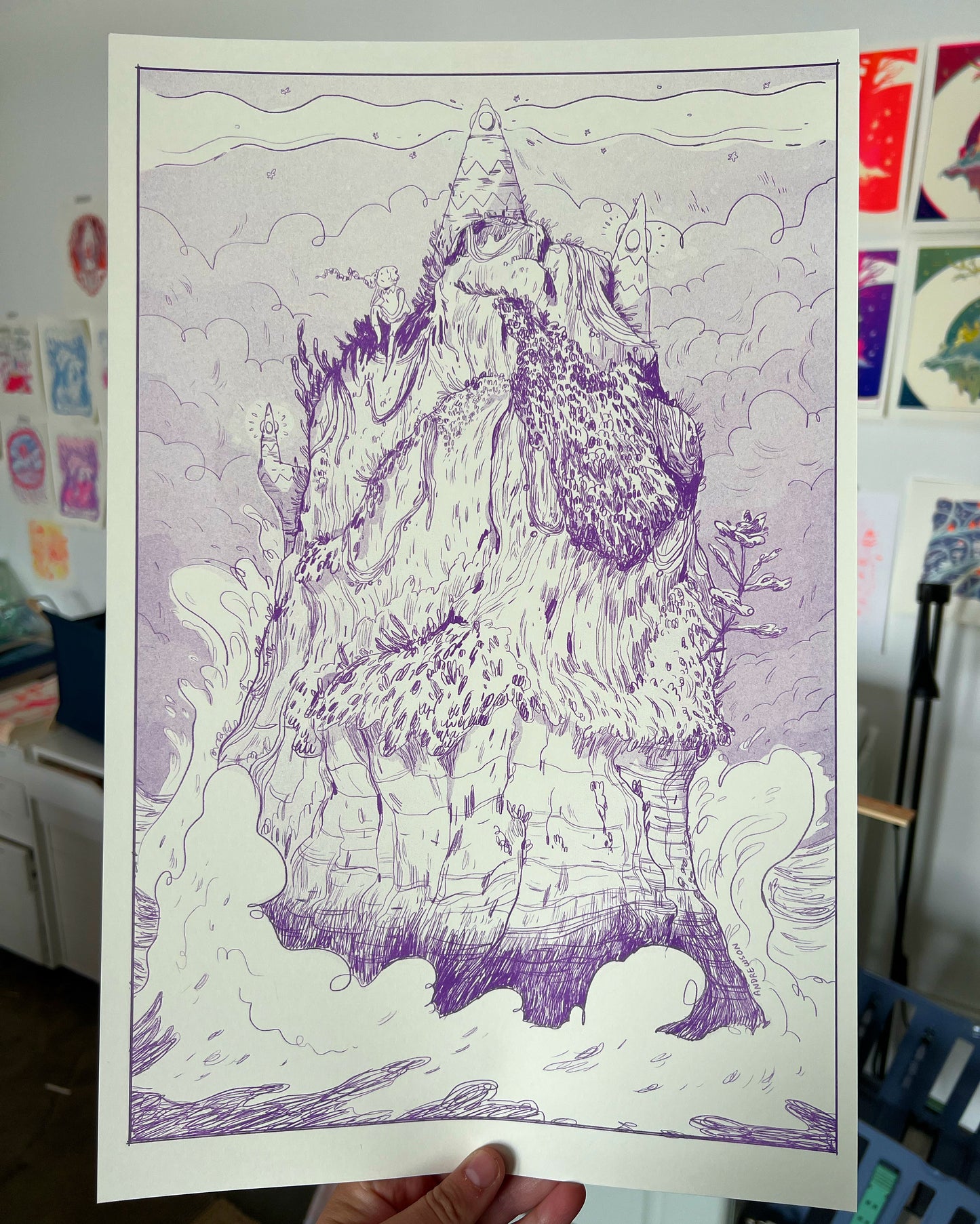 Orchid Island Riso Print