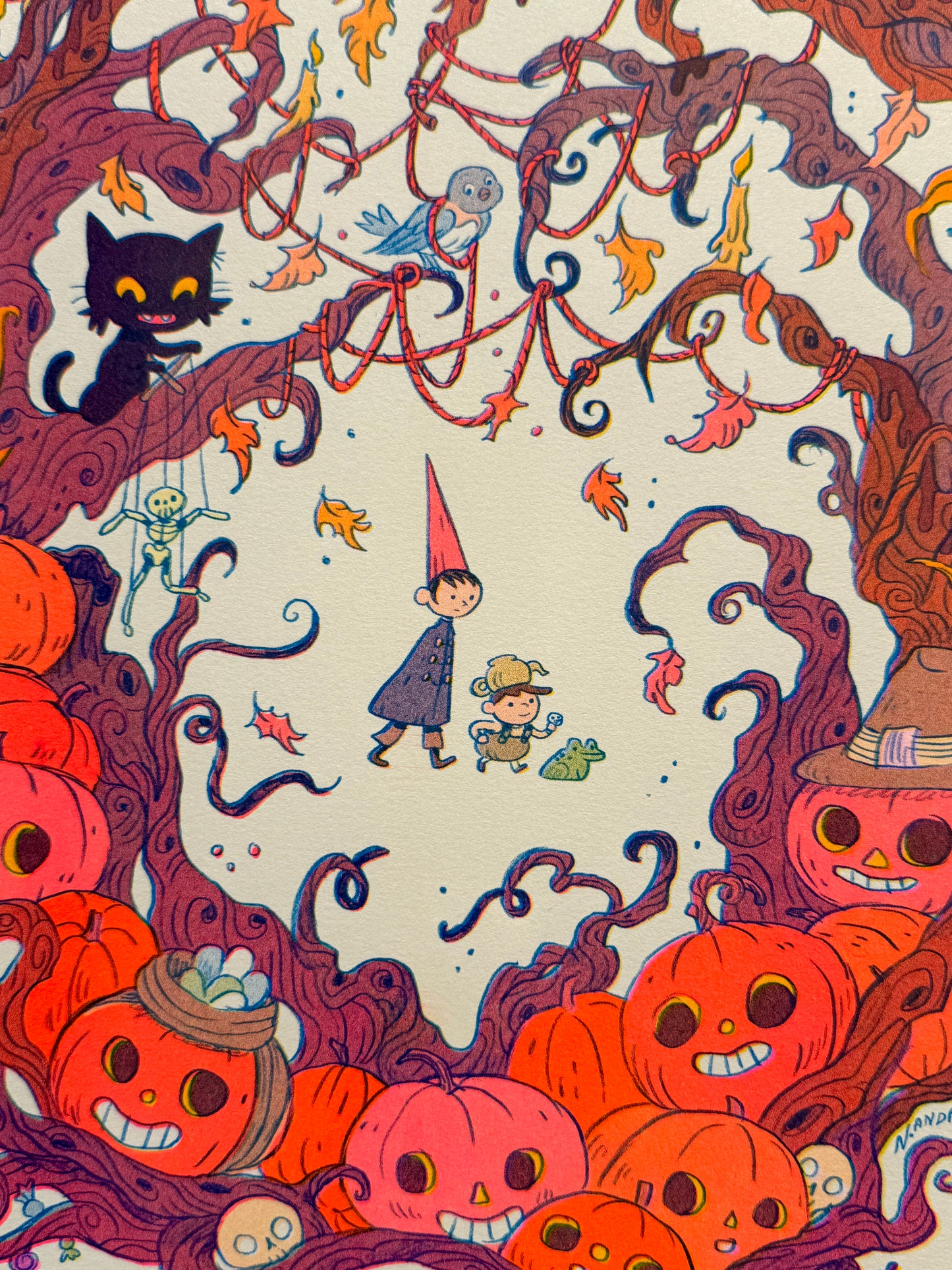 Ain’t That Just The Way Large version ~ an Over The Garden Wall tribute Riso Print