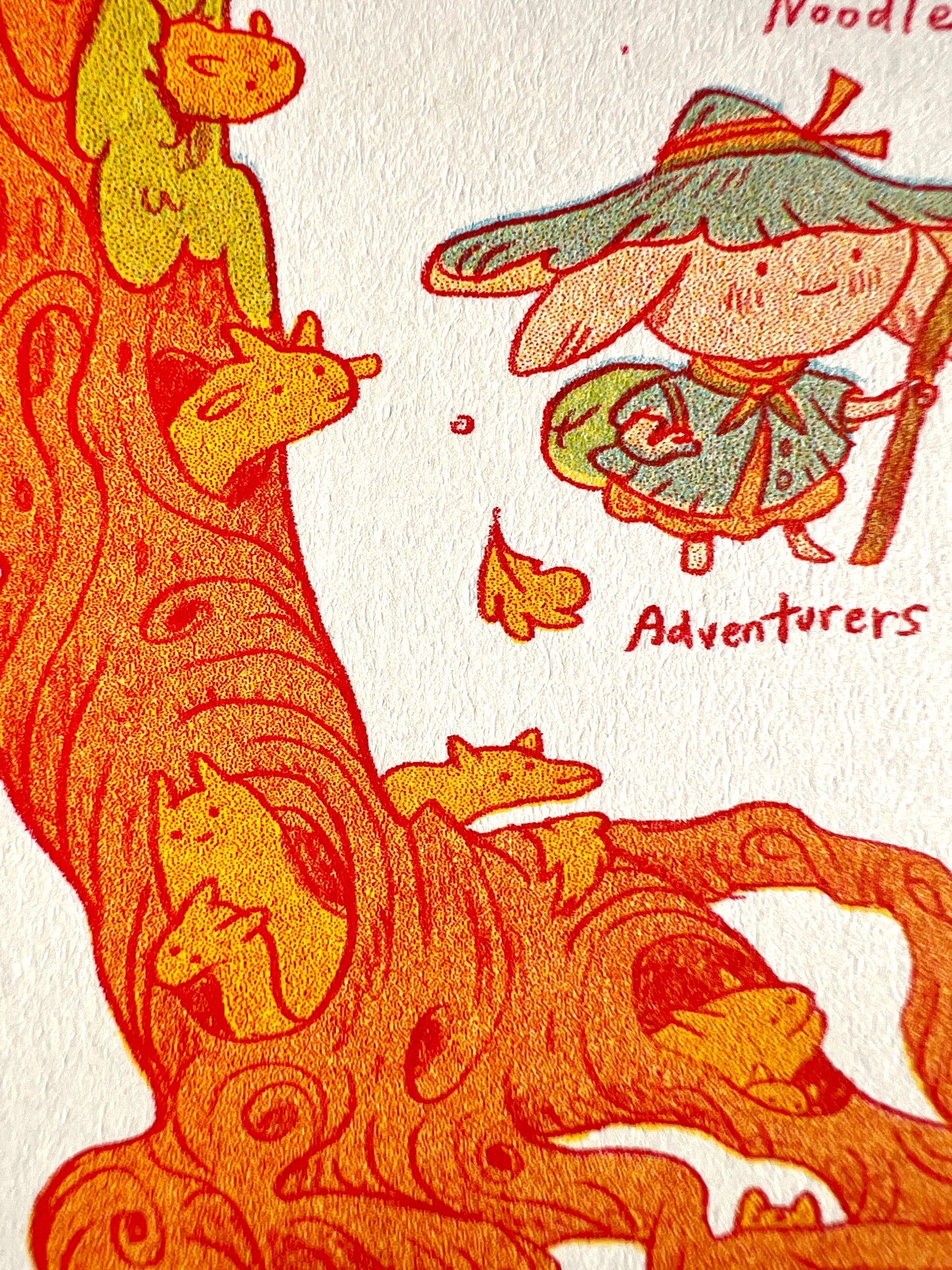 The Creatures of Autumn Riso Print