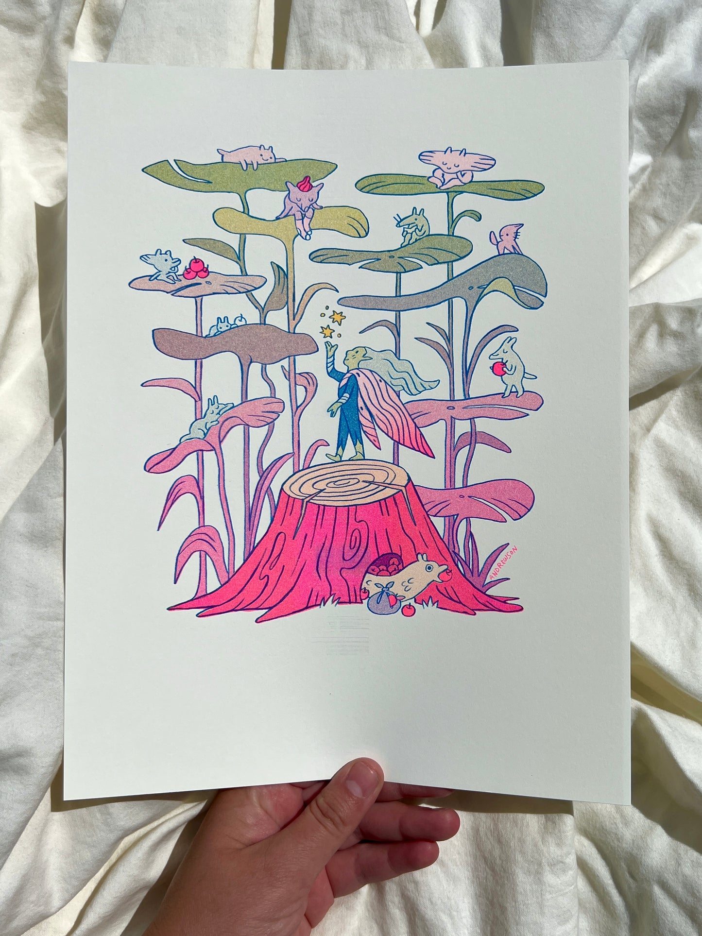 Little Lily Home Riso Print