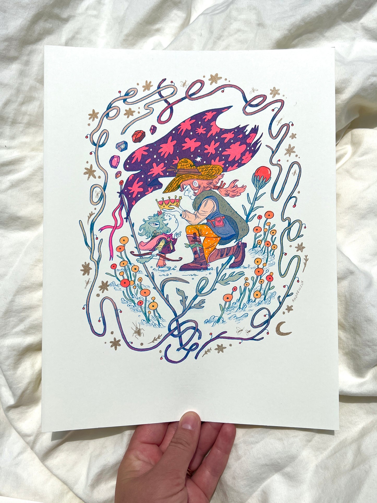 The Crown Riso Print