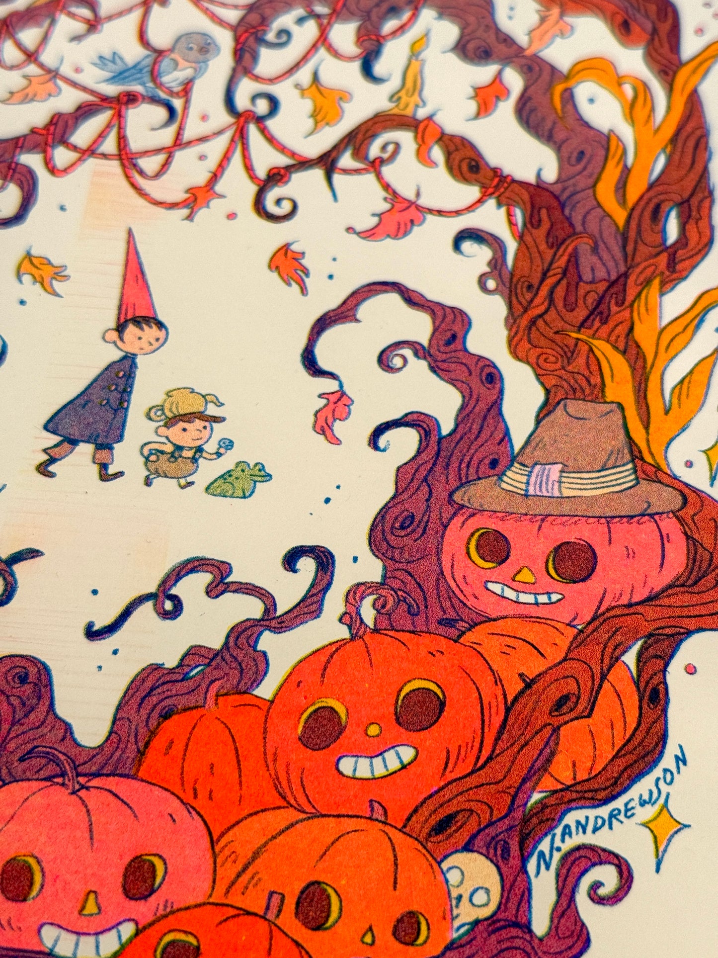 Ain’t That Just The Way Small ~ an Over The Garden Wall tribute Riso Print