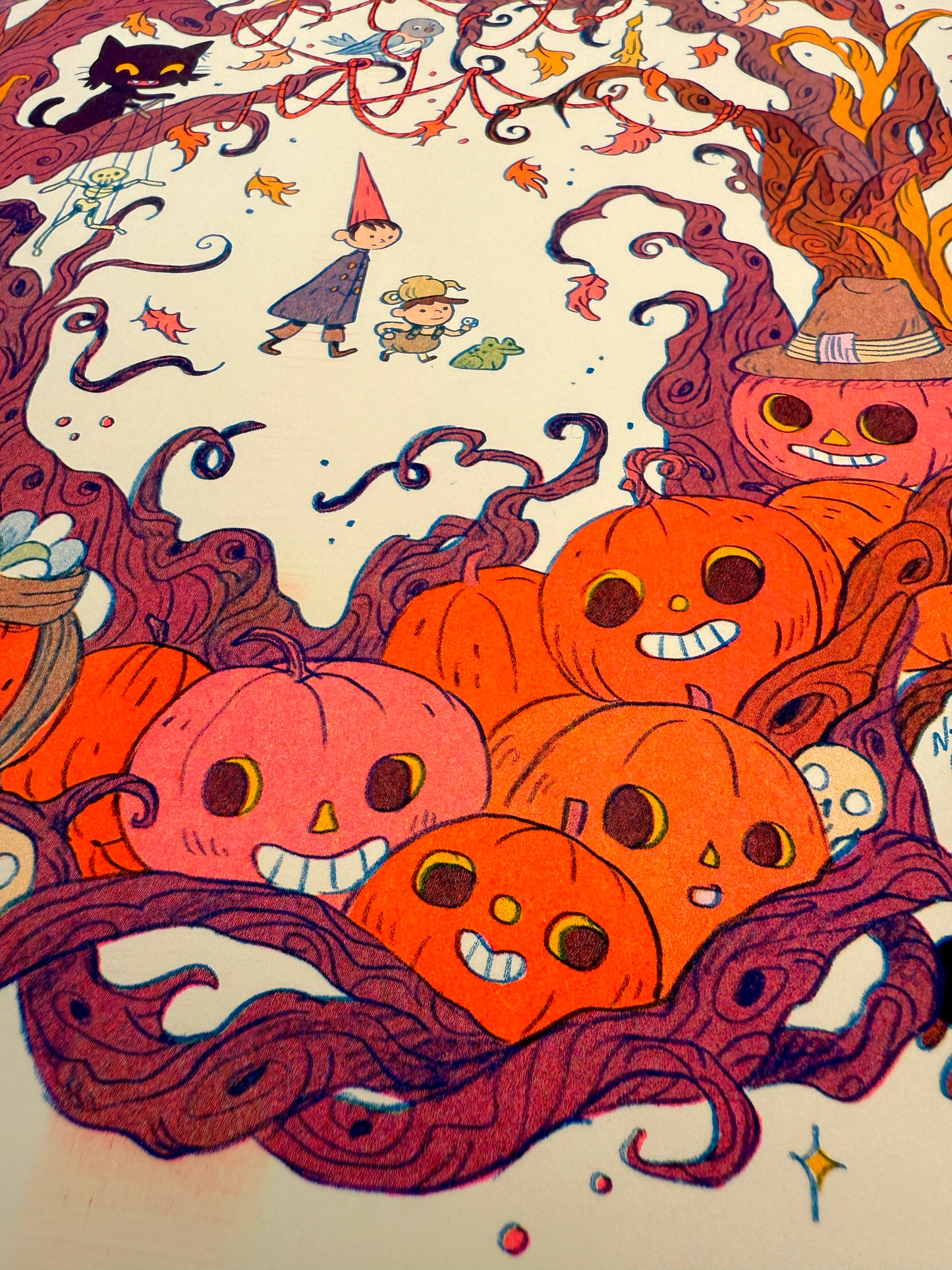 Ain’t That Just The Way Large version ~ an Over The Garden Wall tribute Riso Print