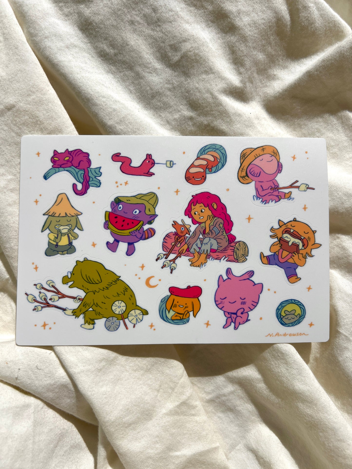 Campfire Stories Sticker Sheet