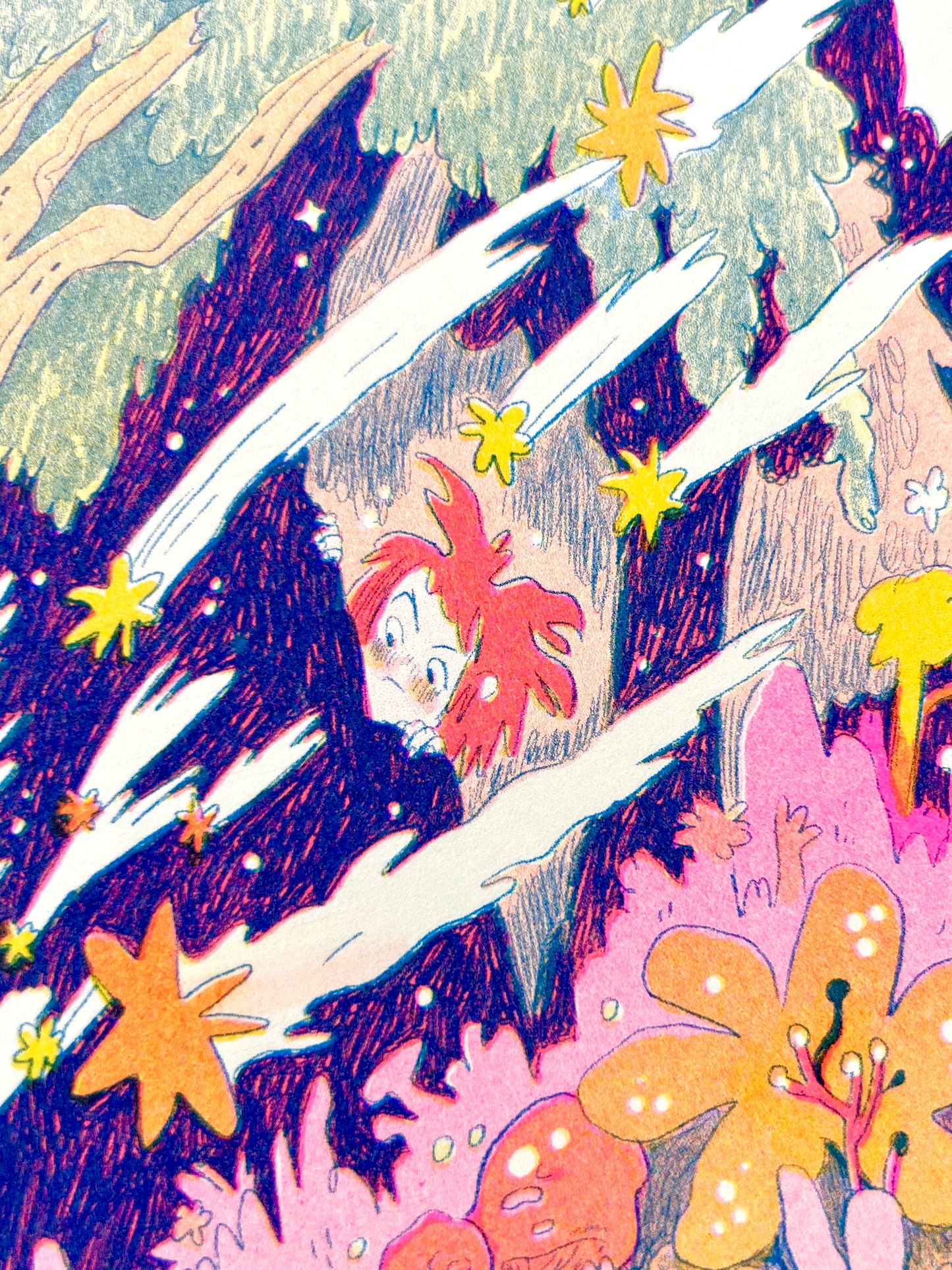 Spirit of the Shooting Stars Riso Print