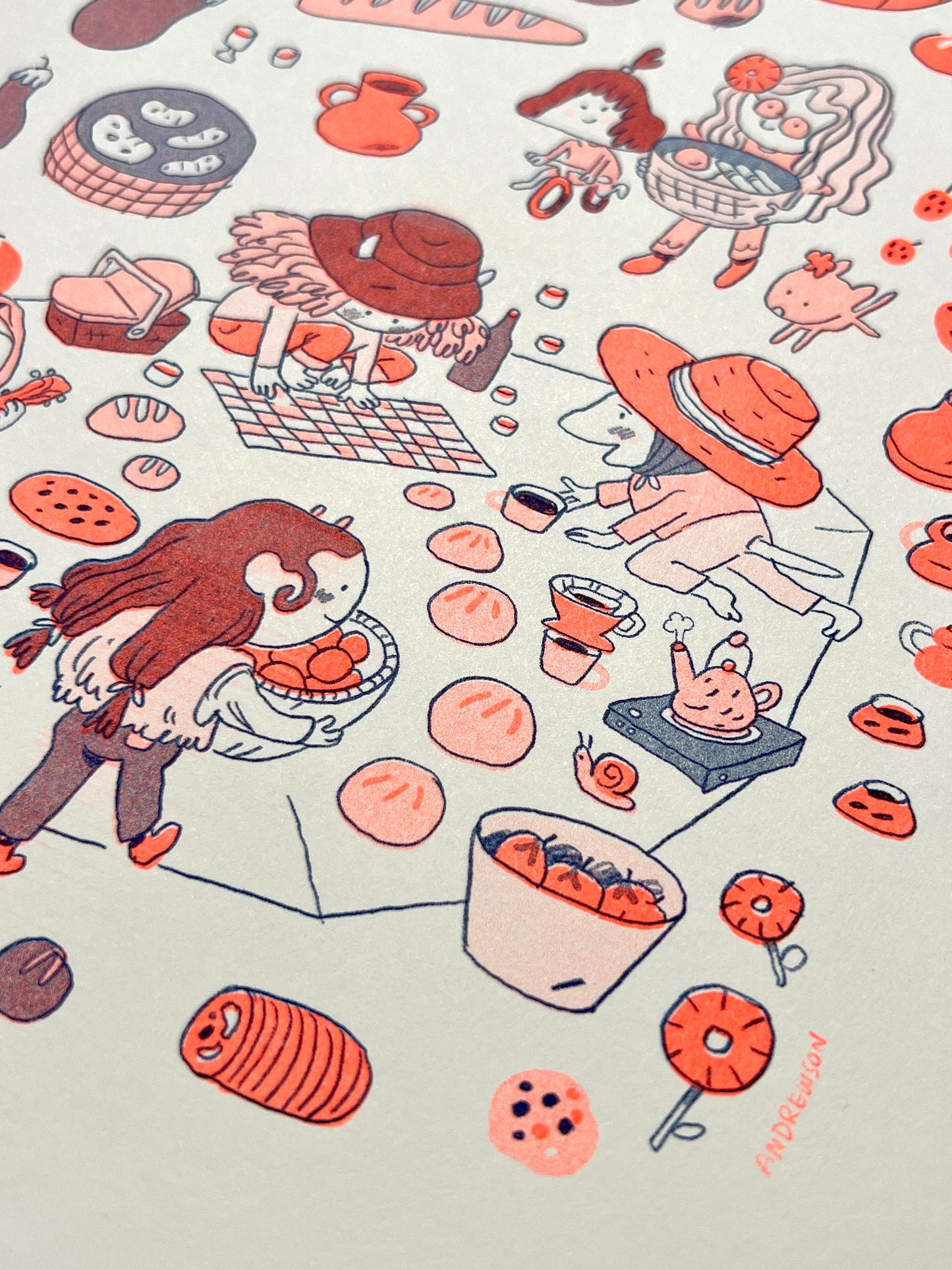 Picnic Riso Print