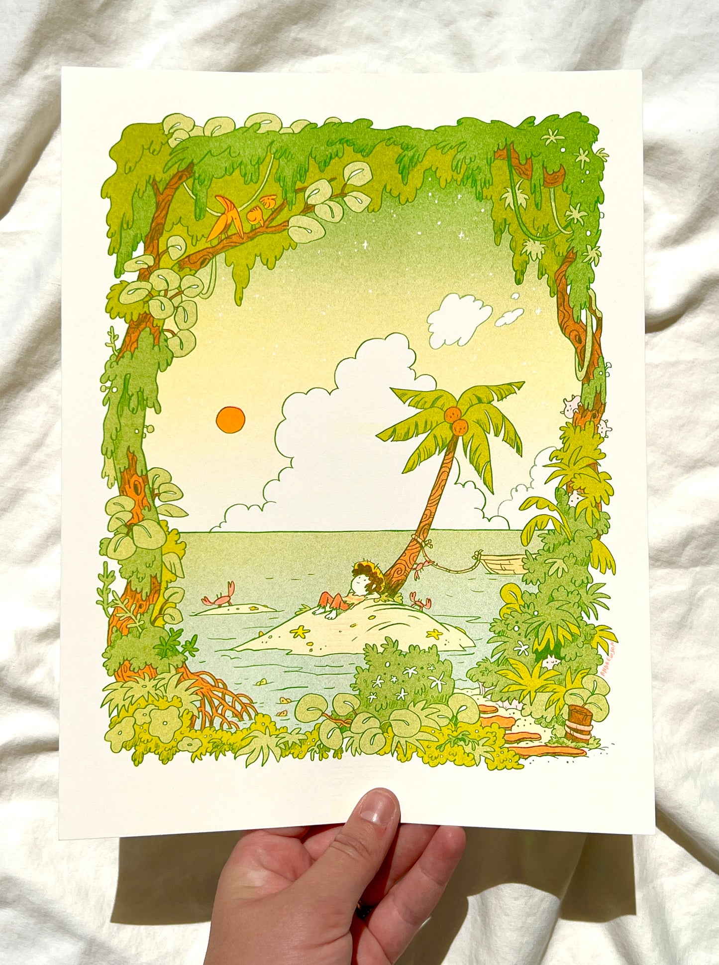 Island Dreams Riso Print