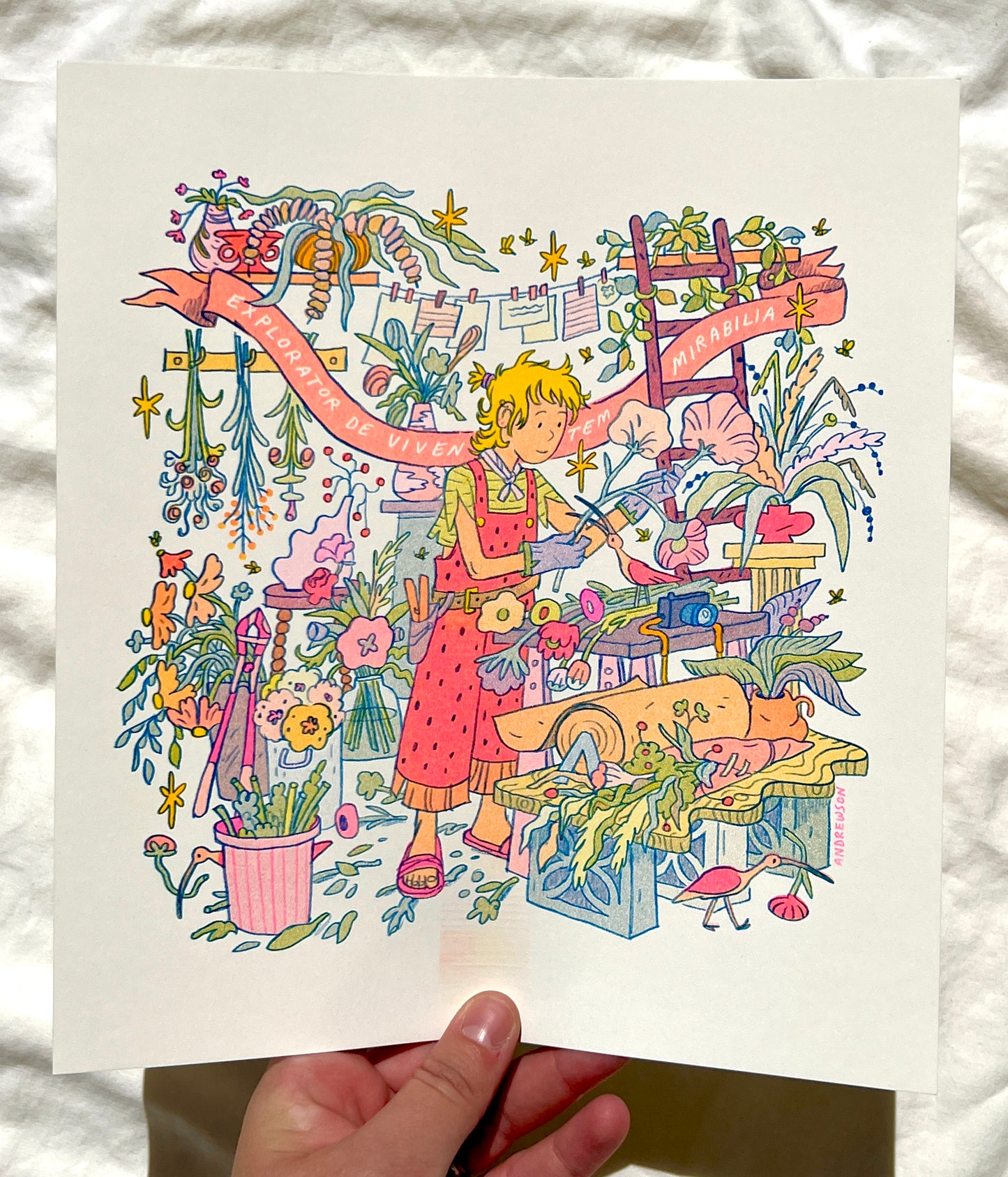 The Florist: Explorer of Living Wonders - Riso Print