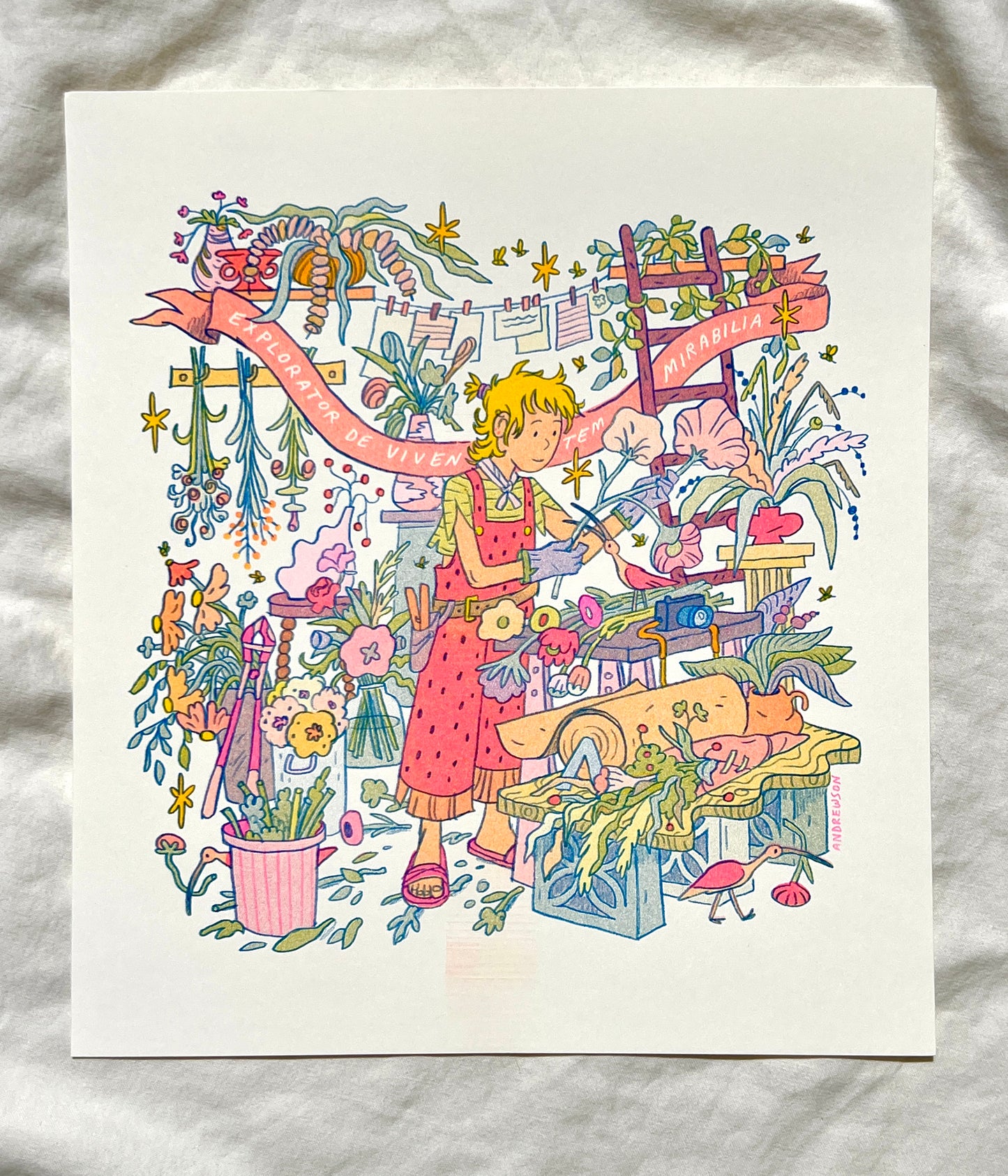 The Florist: Explorer of Living Wonders - Riso Print