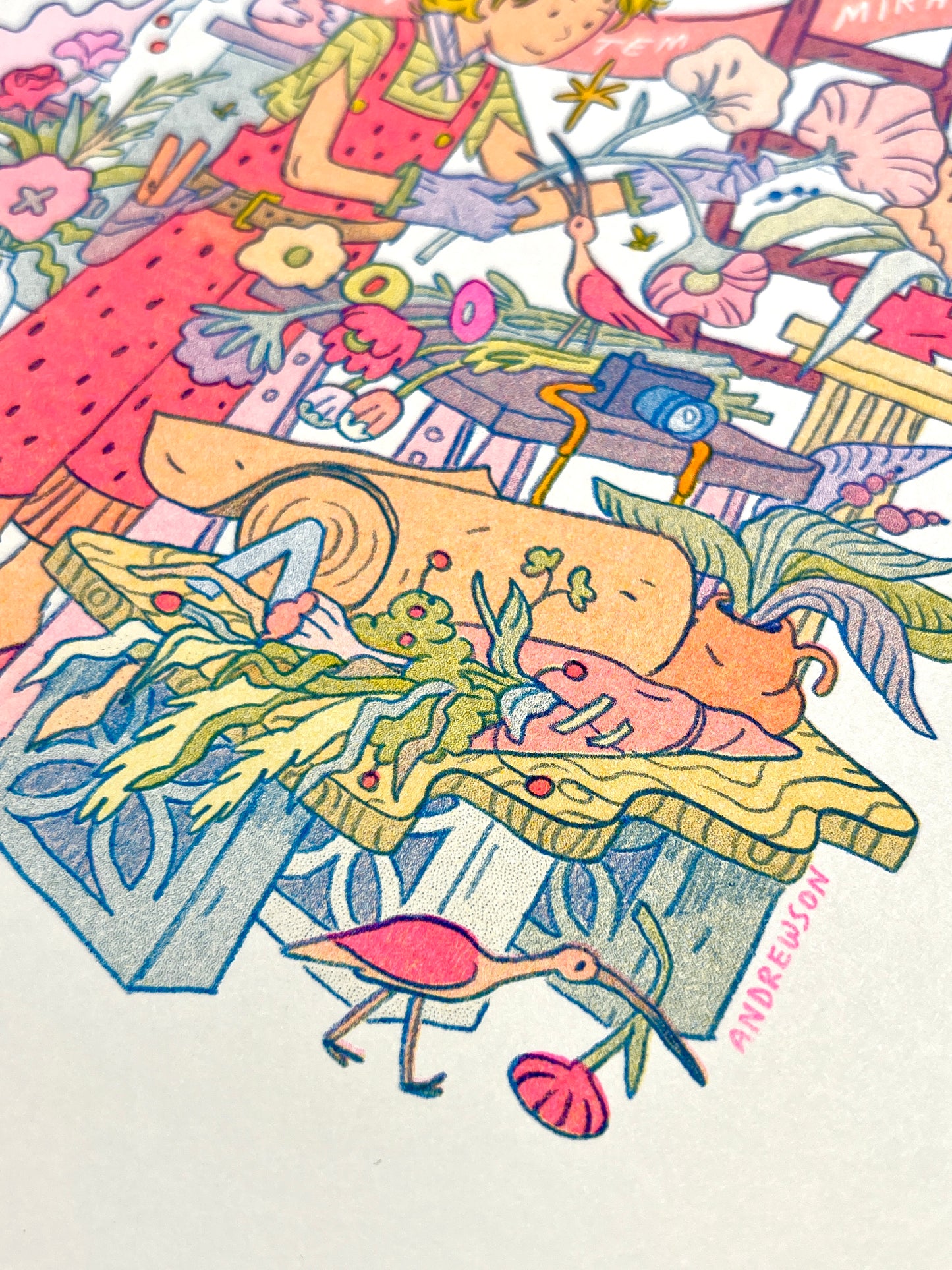 The Florist: Explorer of Living Wonders - Riso Print