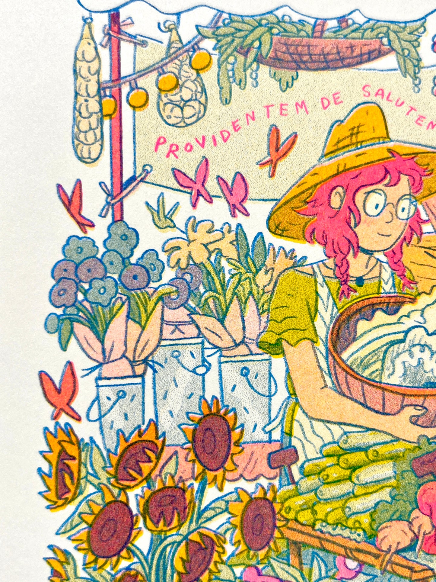 The Farmer: Provider of Heath and Happiness - Riso Print