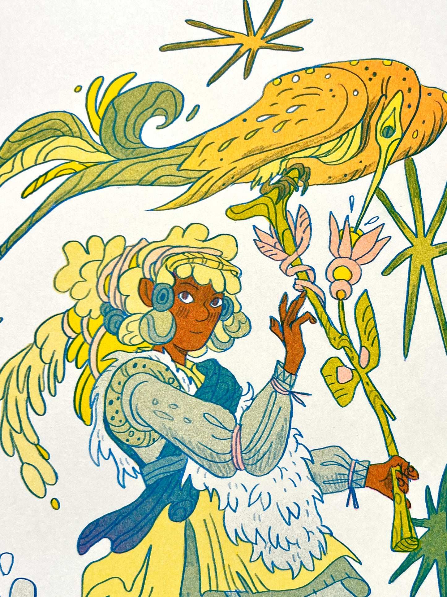 Flora Summoner Riso Print