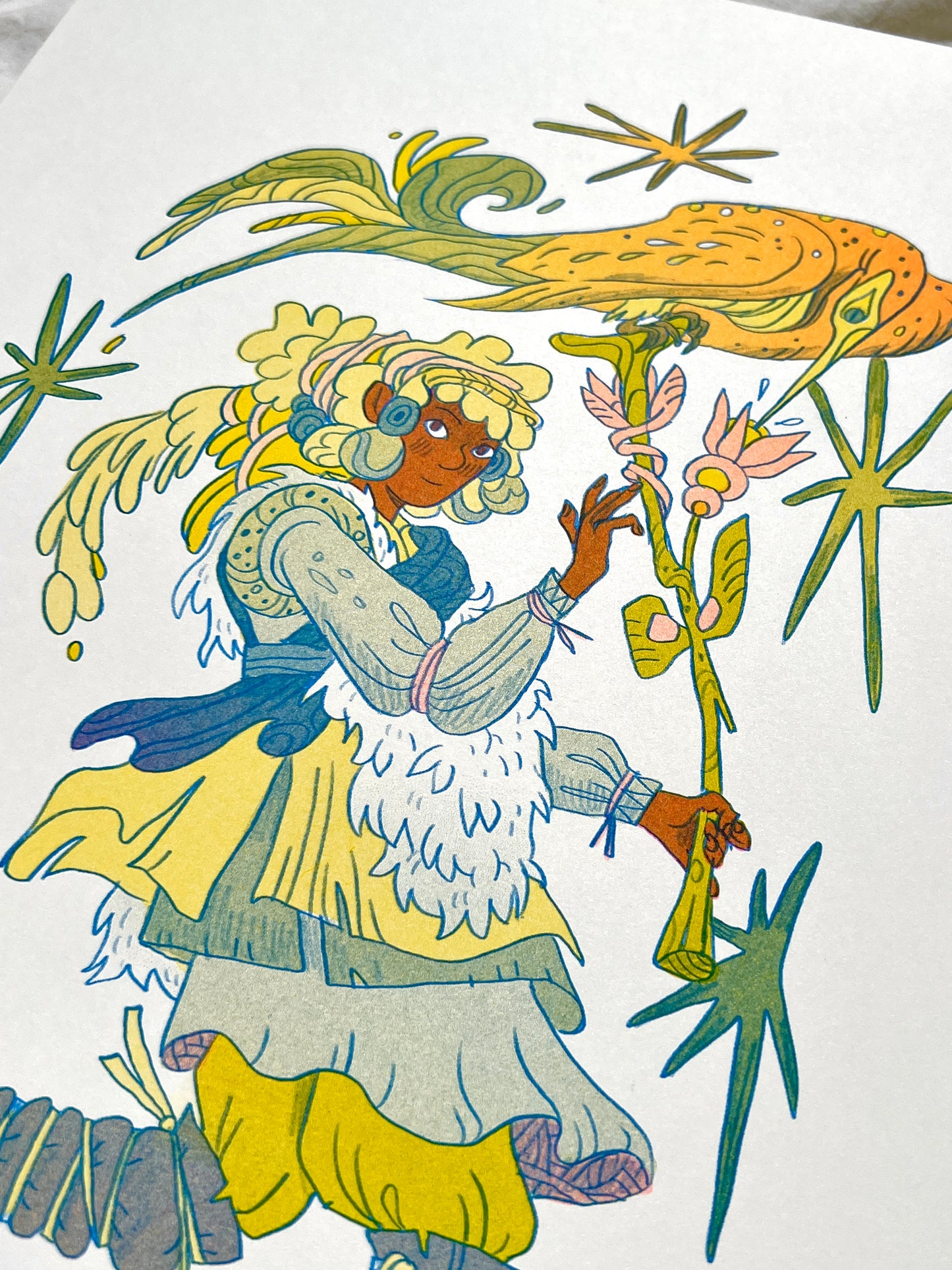 Flora Summoner Riso Print