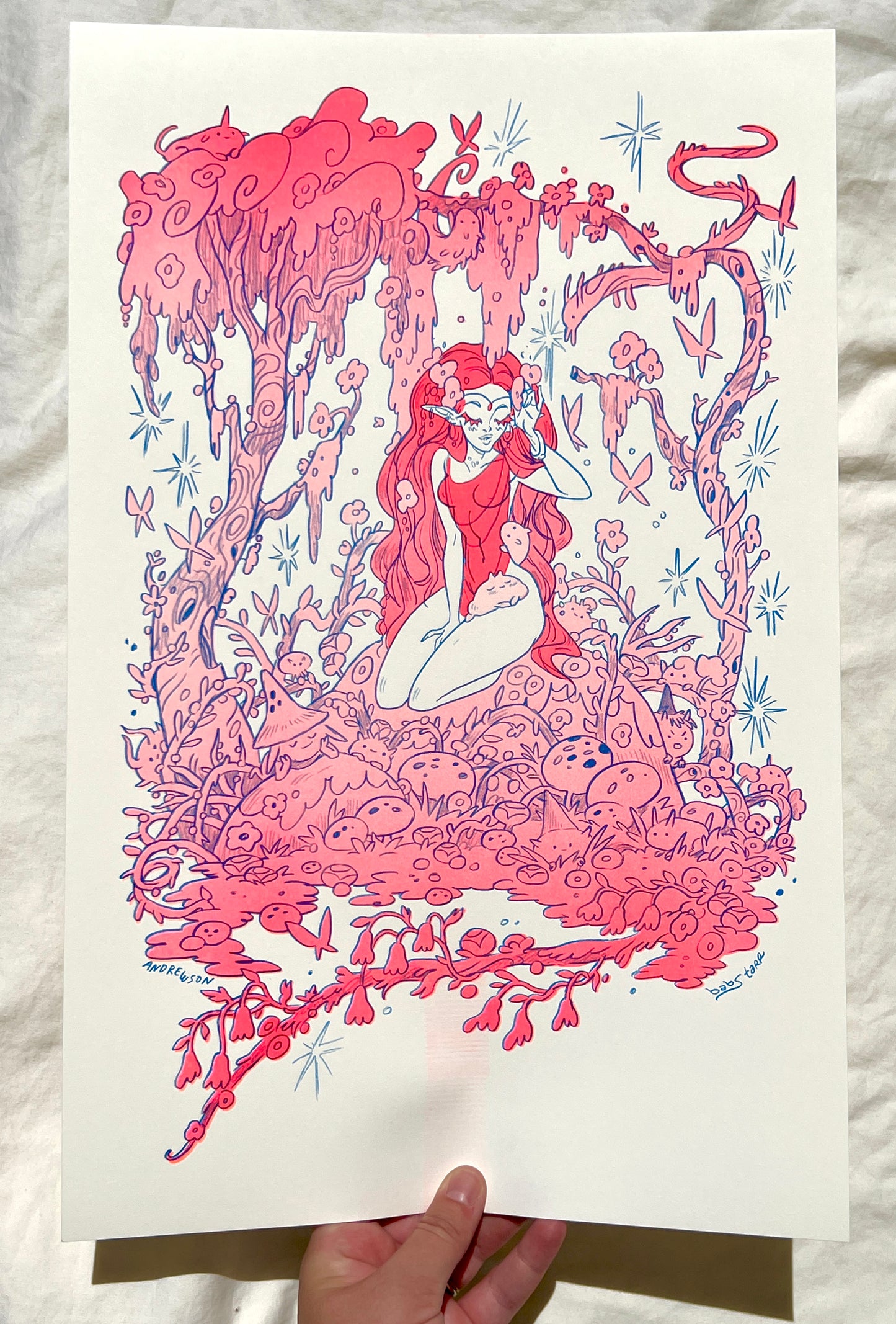 Babs Tarr X Natalie Andrewson Collab Riso Print