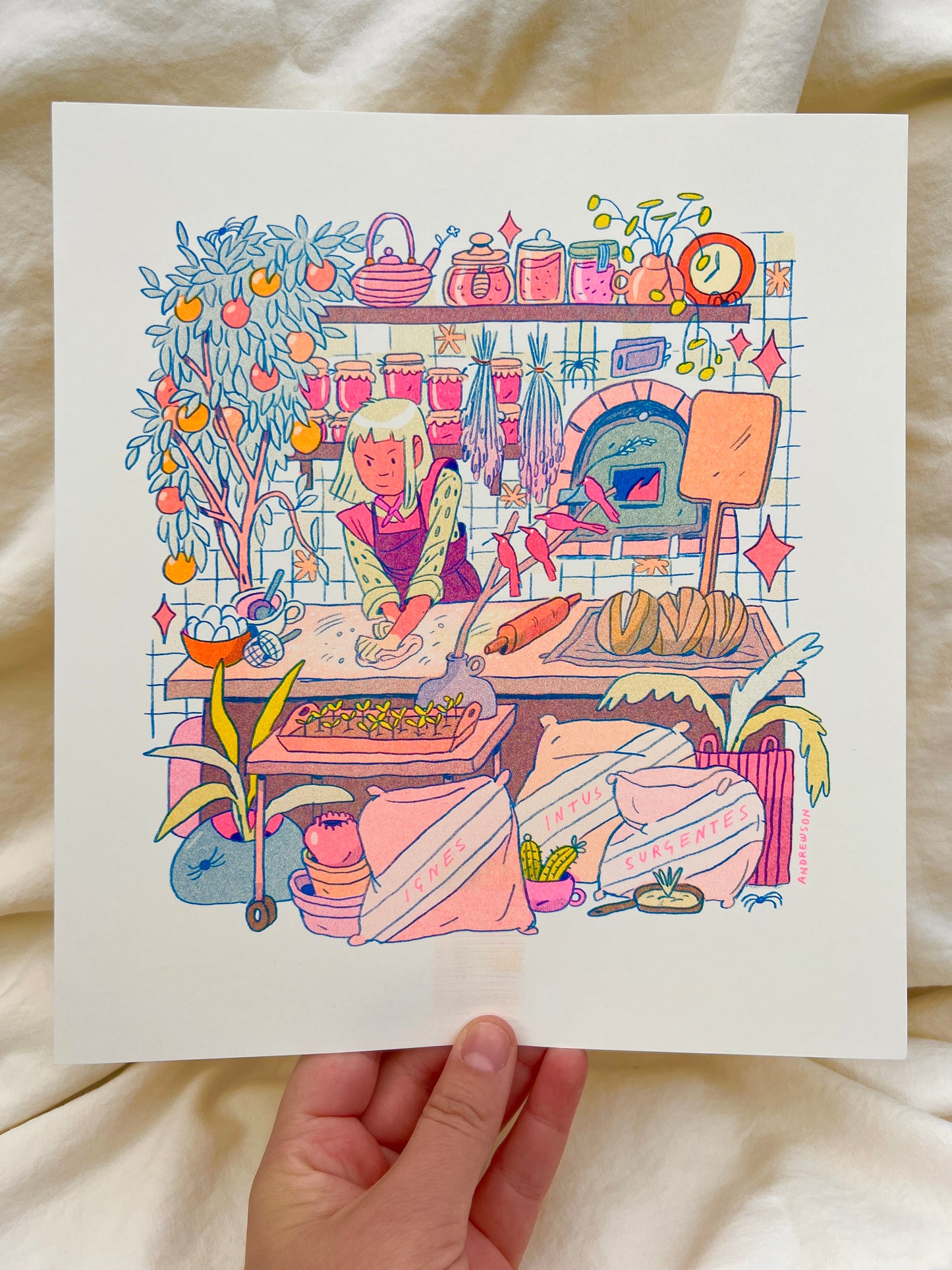 The Baker: The Fire That Burns Within - Riso Print