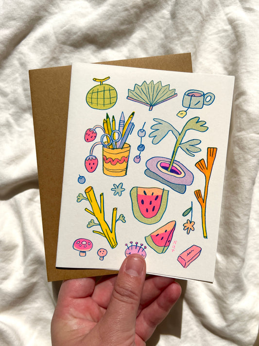 Watermelon Collection - Riso Card