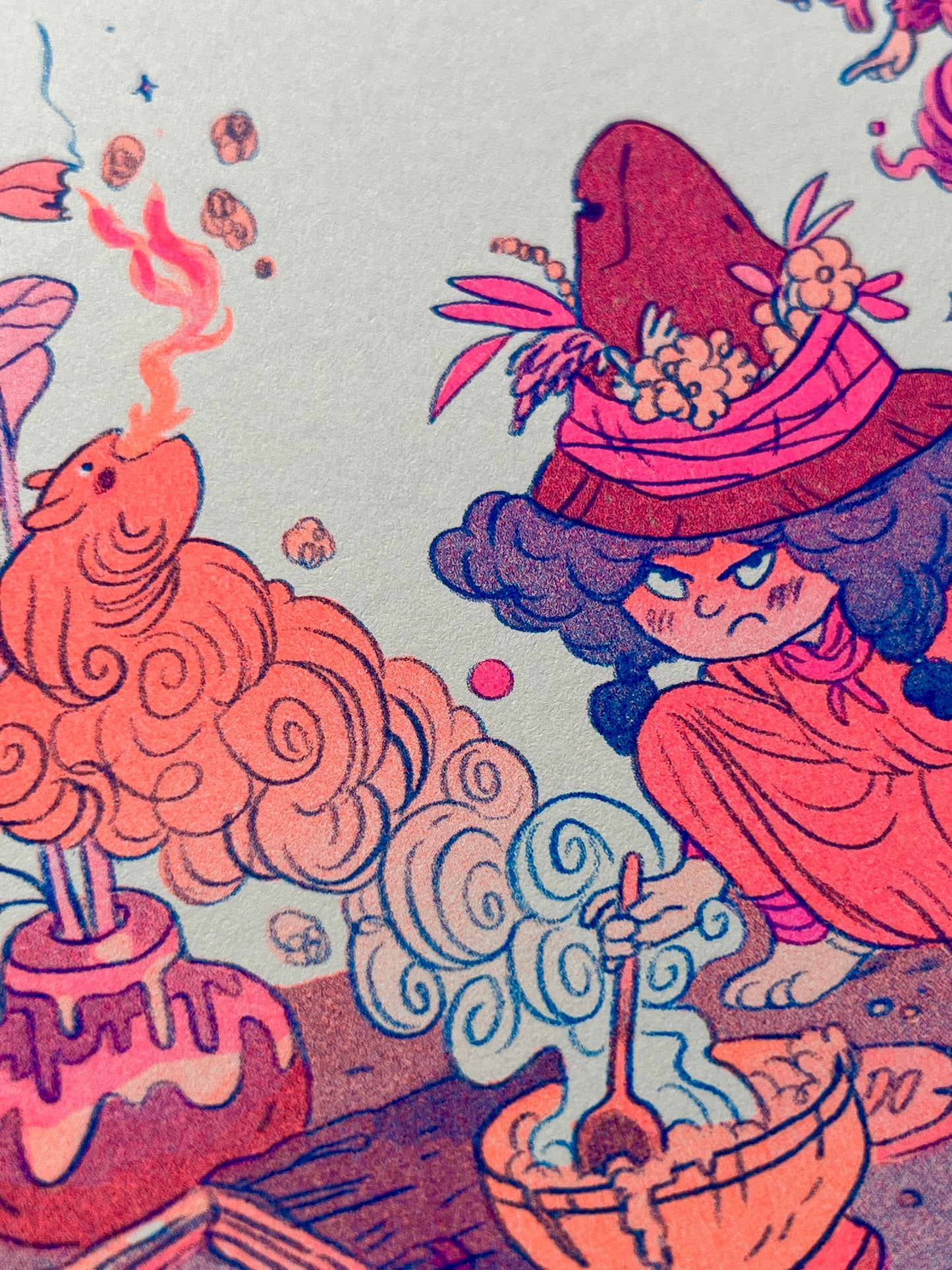 Witch Cook Riso Print