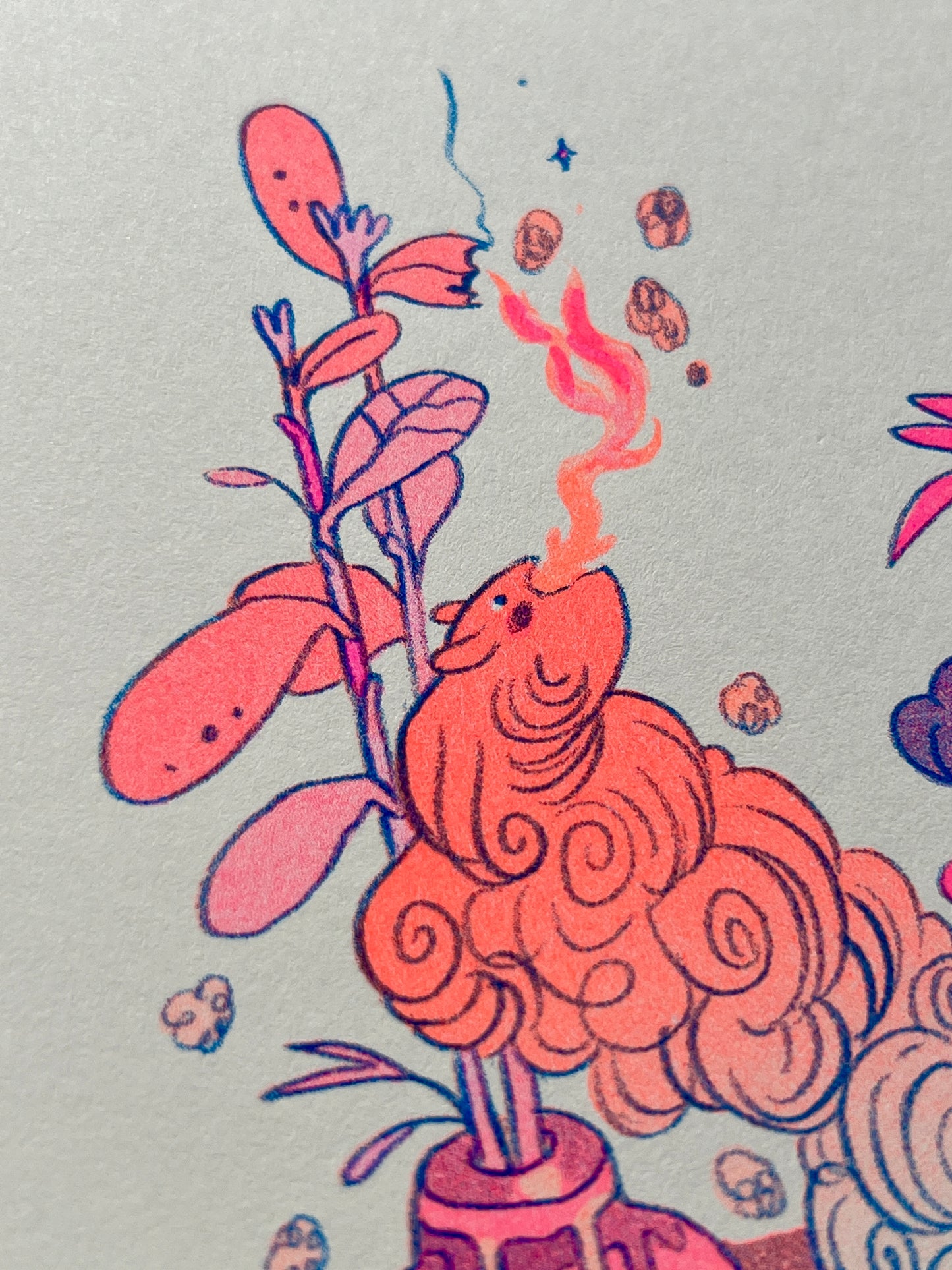 Witch Cook Riso Print