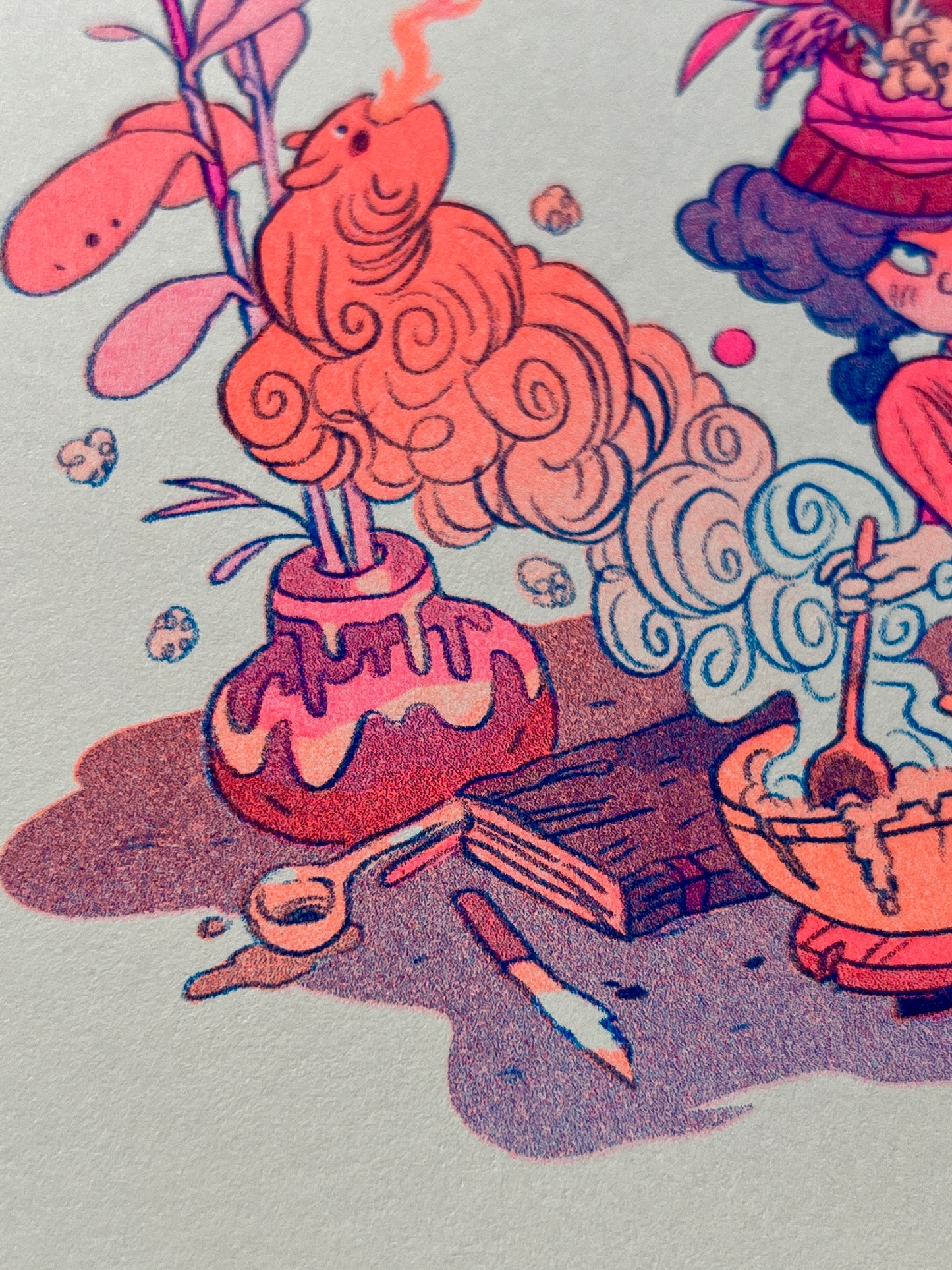 Witch Cook Riso Print