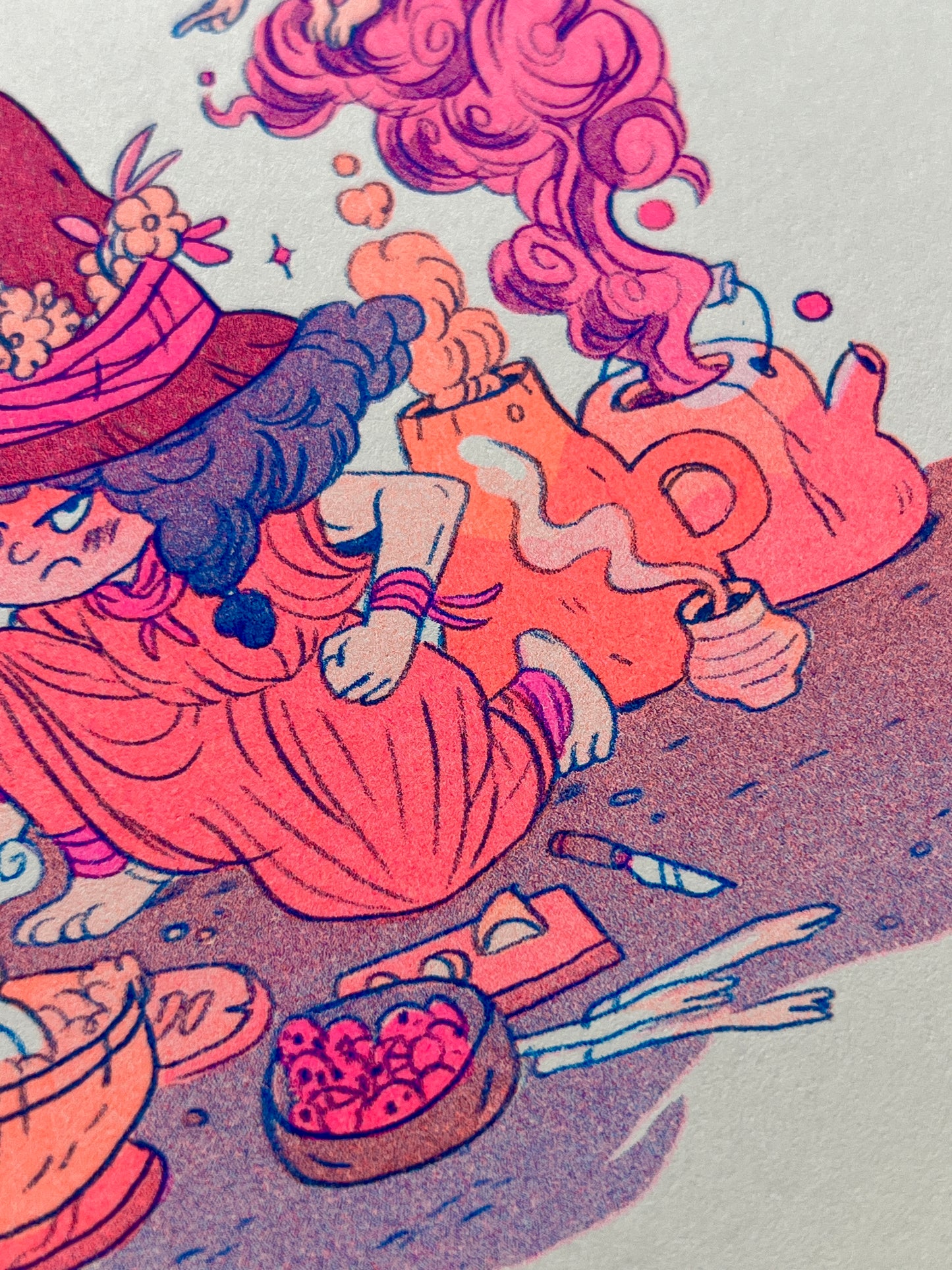 Witch Cook Riso Print