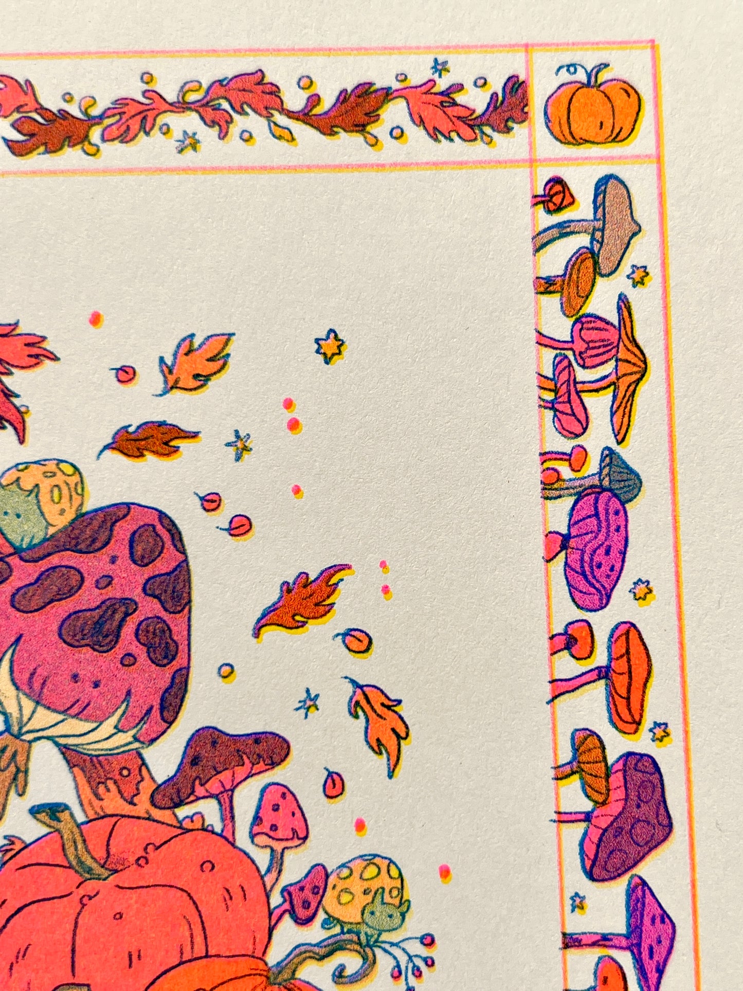 Pumpkin Fairy Riso Print