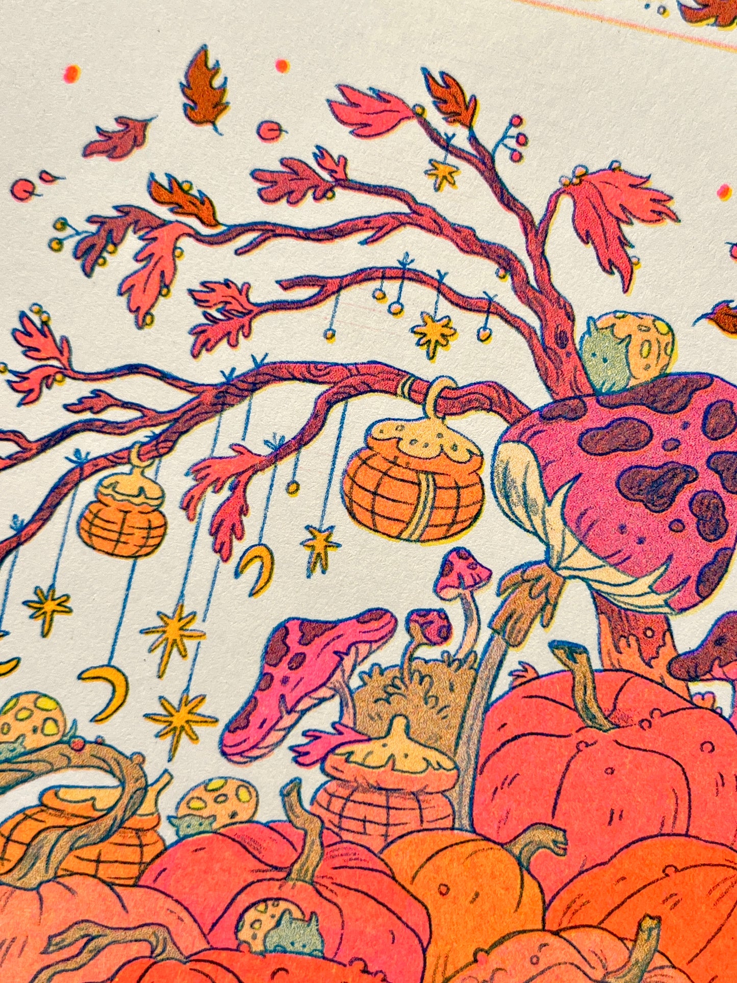 Pumpkin Fairy Riso Print