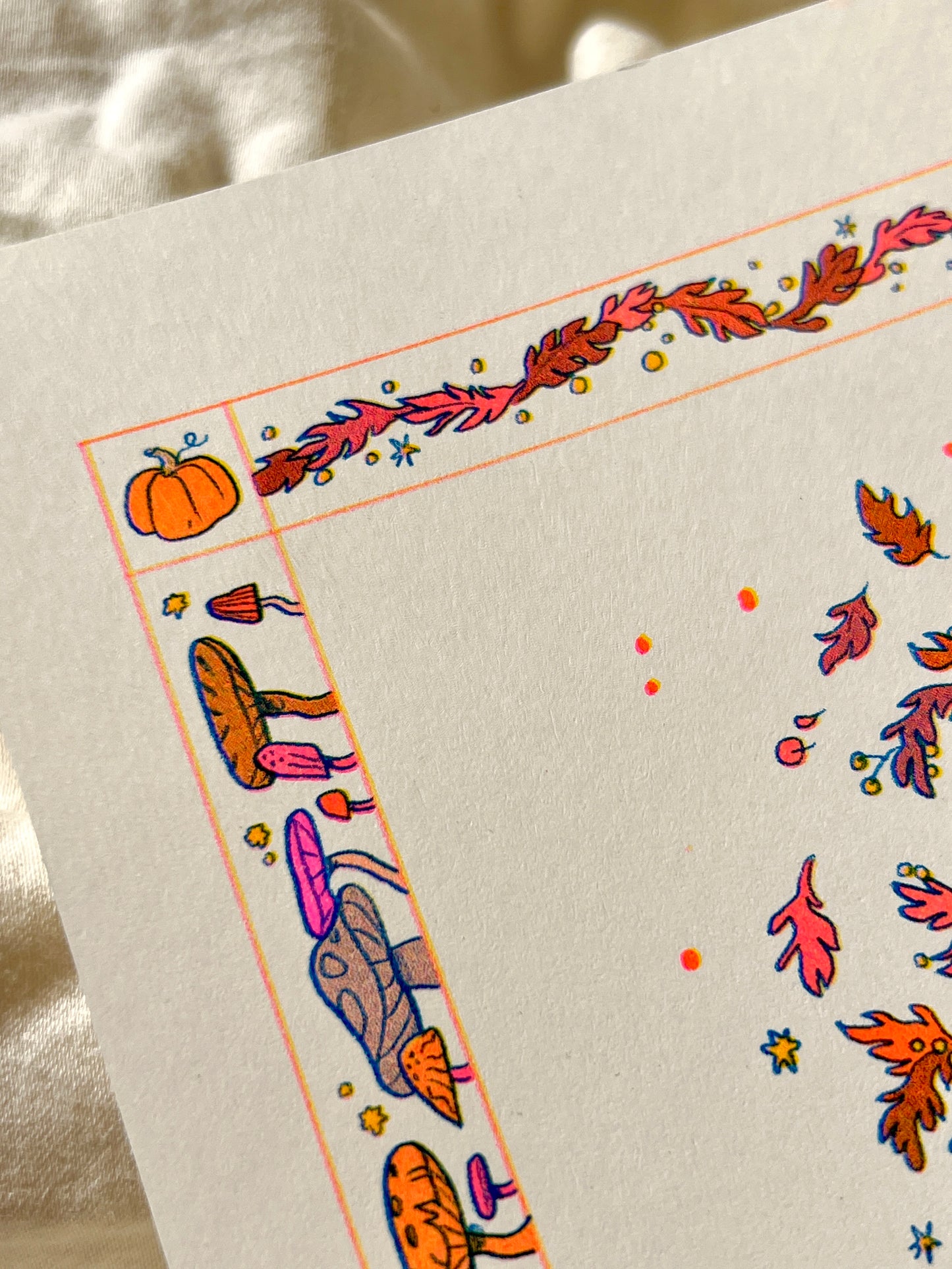 Pumpkin Fairy Riso Print