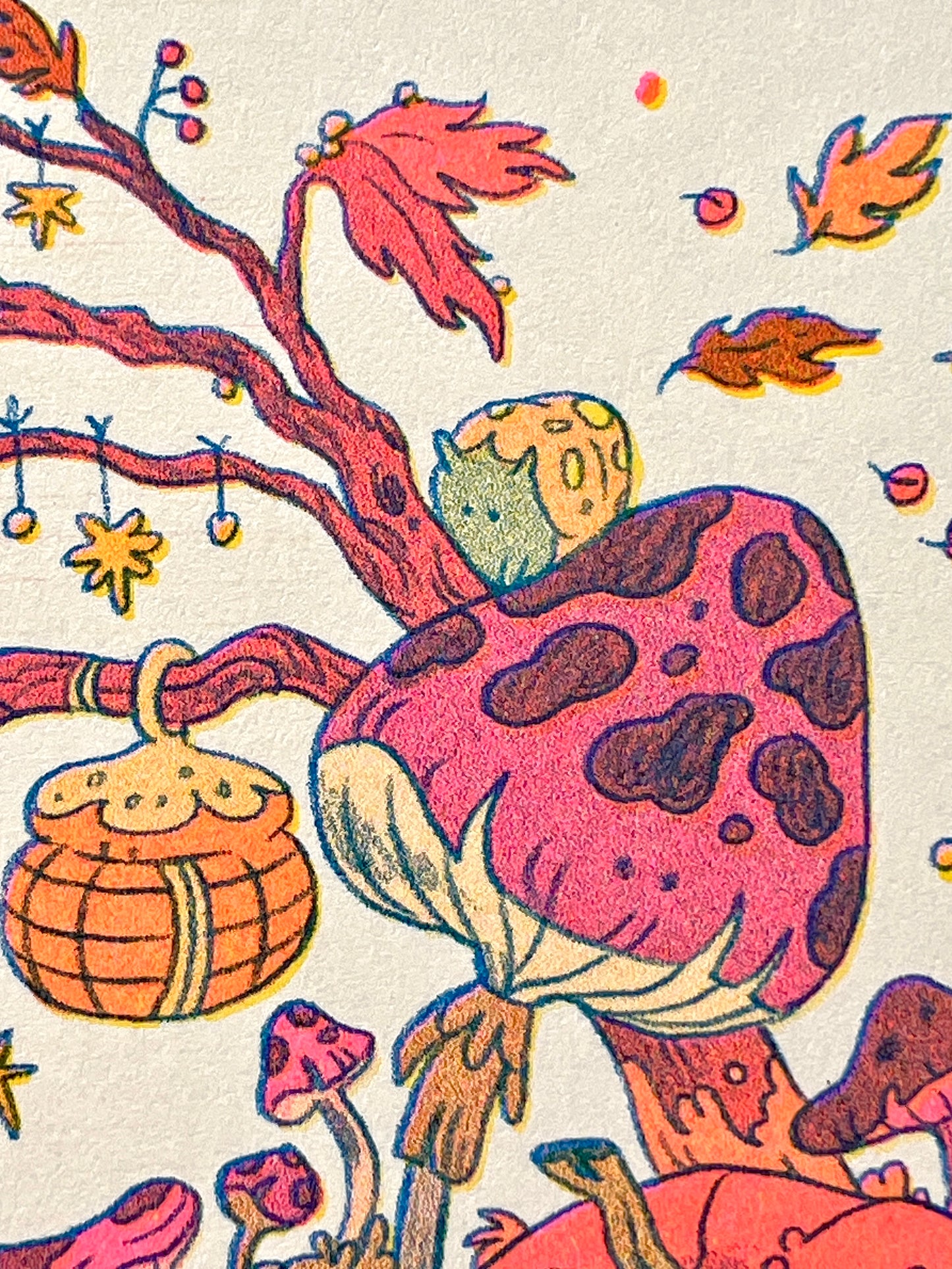 Pumpkin Fairy Riso Print