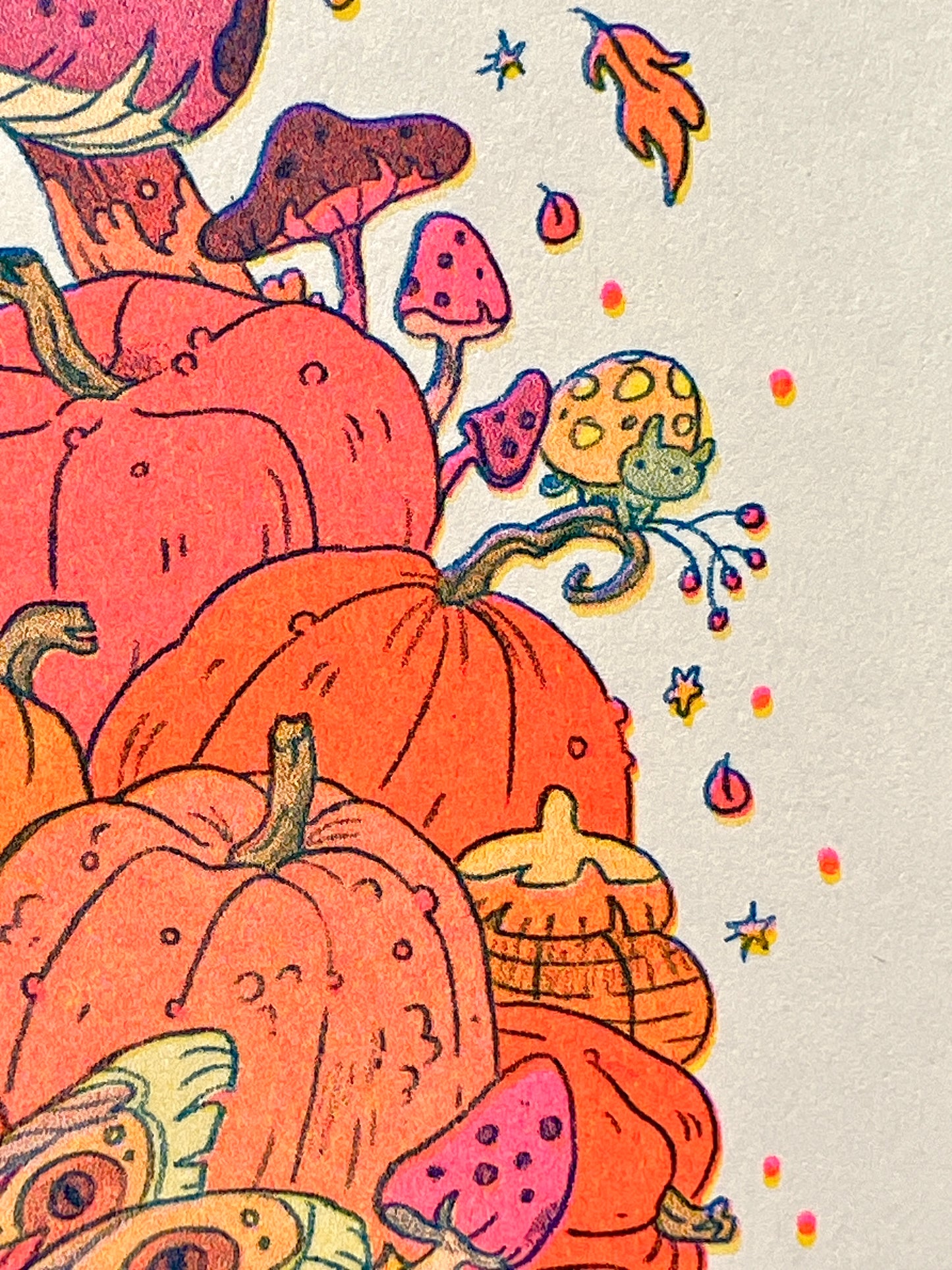 Pumpkin Fairy Riso Print