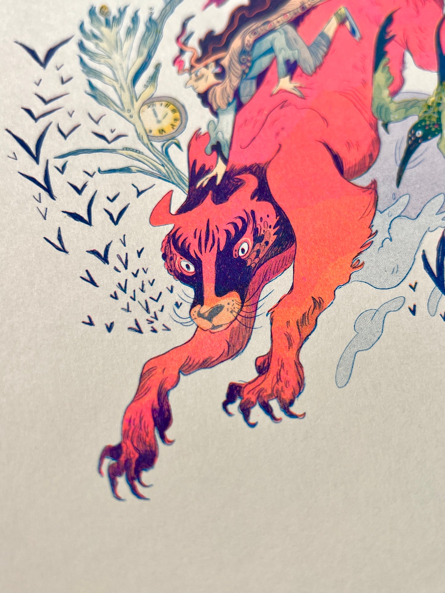 Demon Rider Riso Print