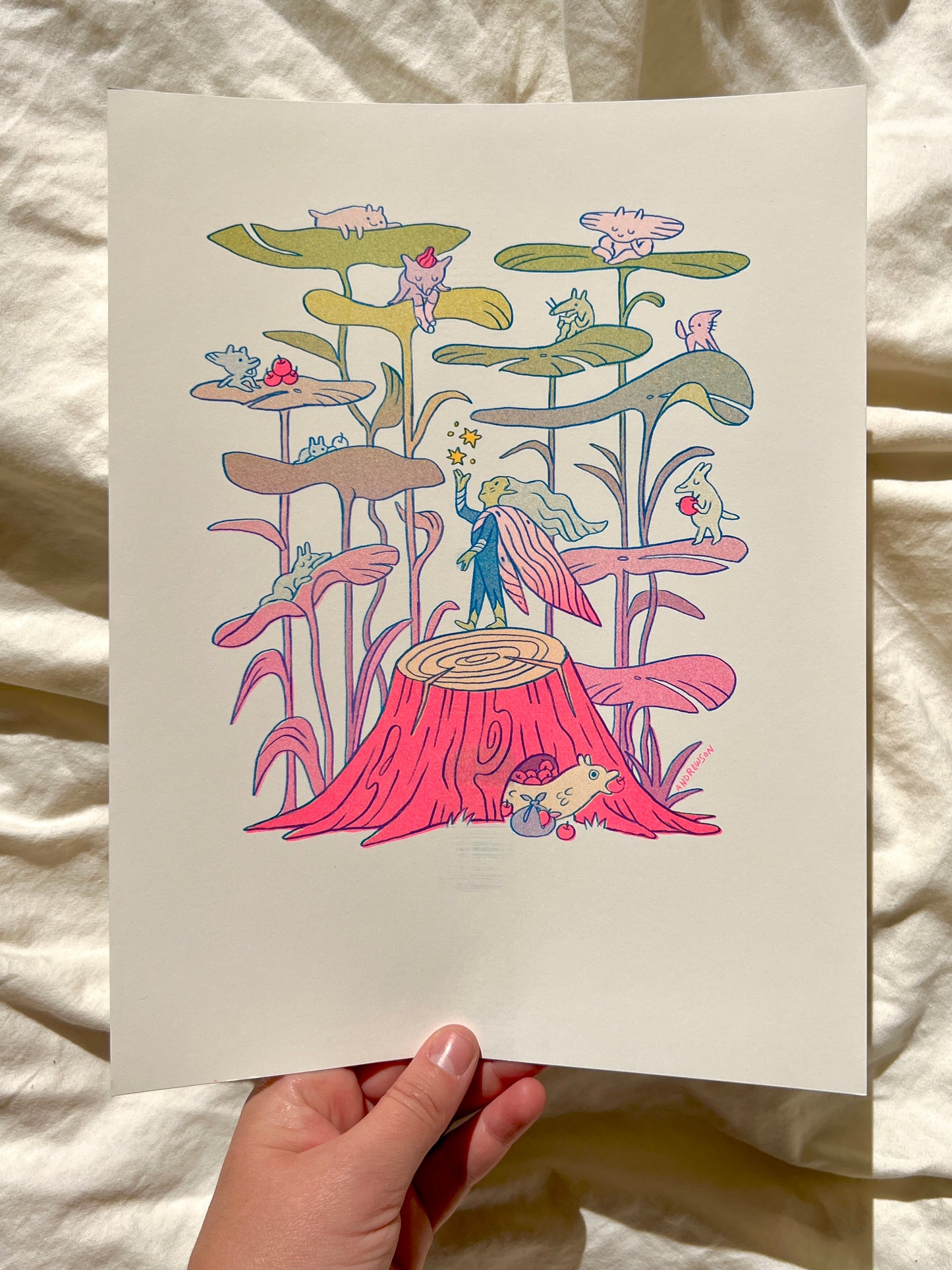 Little Lily Home Riso Print