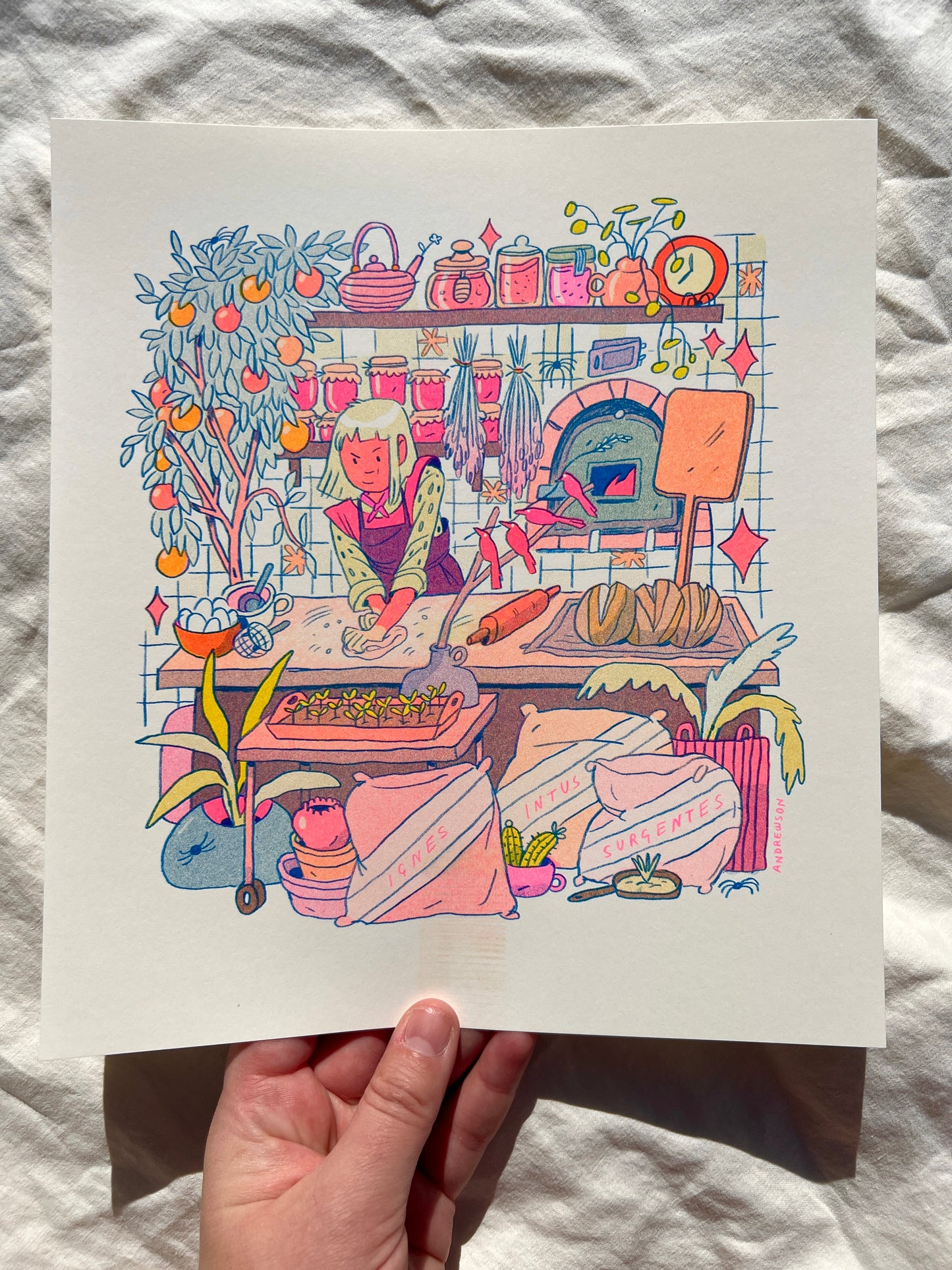 The Baker: The Fire That Burns Within - Riso Print