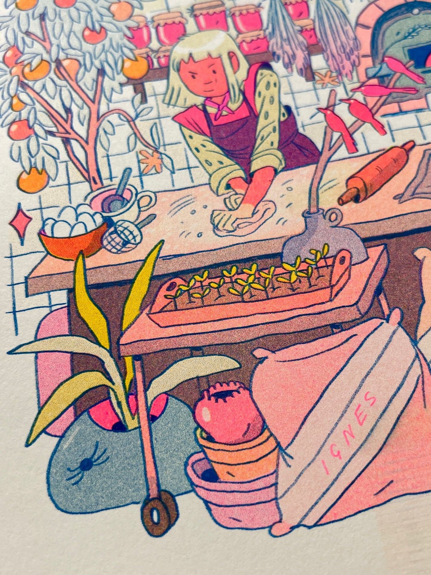 The Baker: The Fire That Burns Within - Riso Print