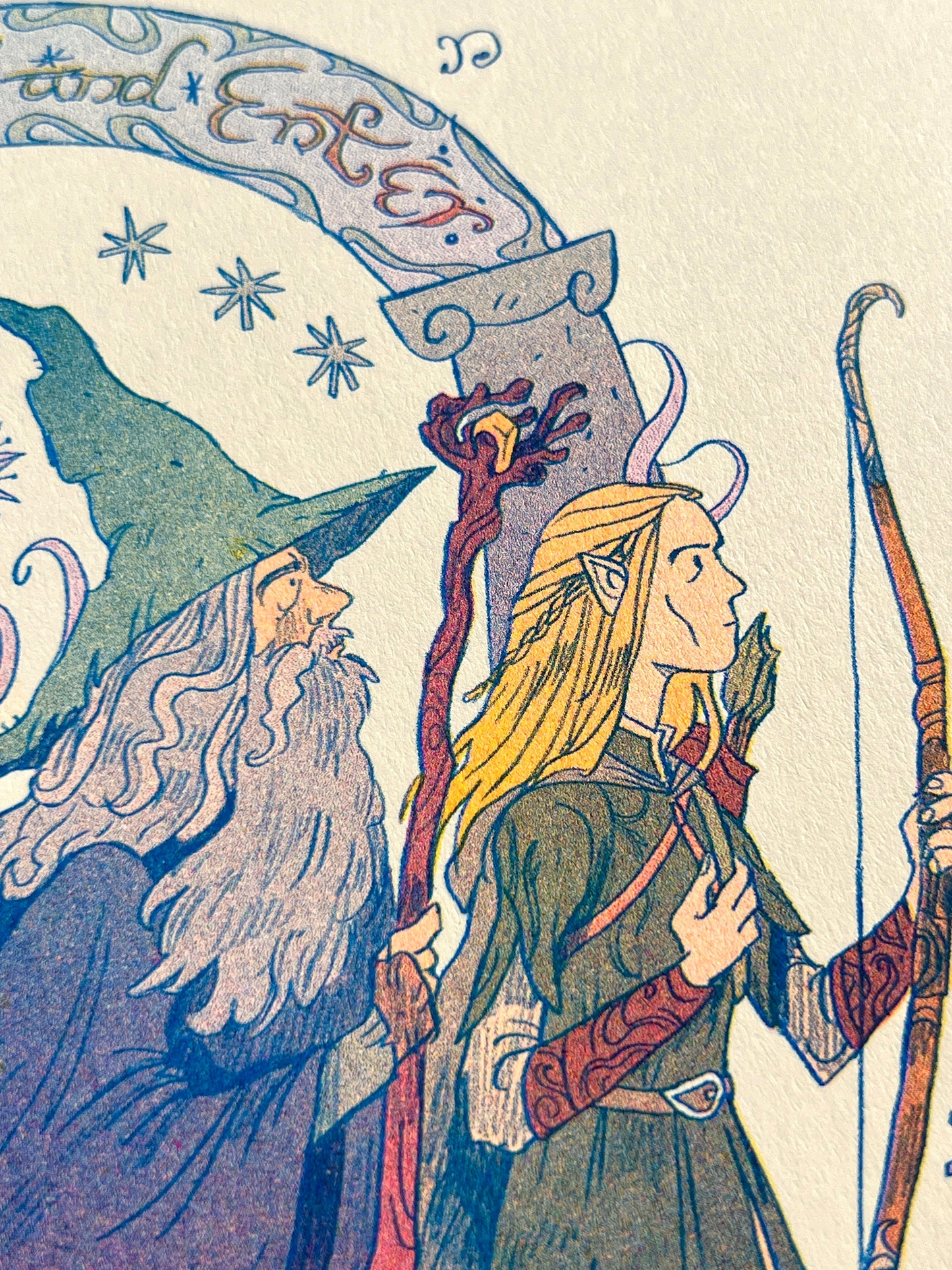 Lord of the Rings, Fellowship Print - Small Riso Print