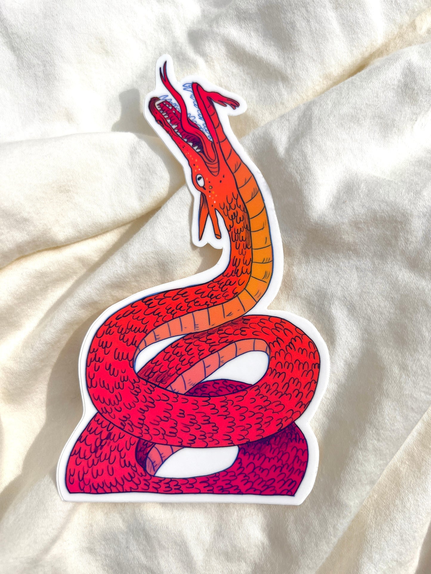 Summer Dragon Large Sticker