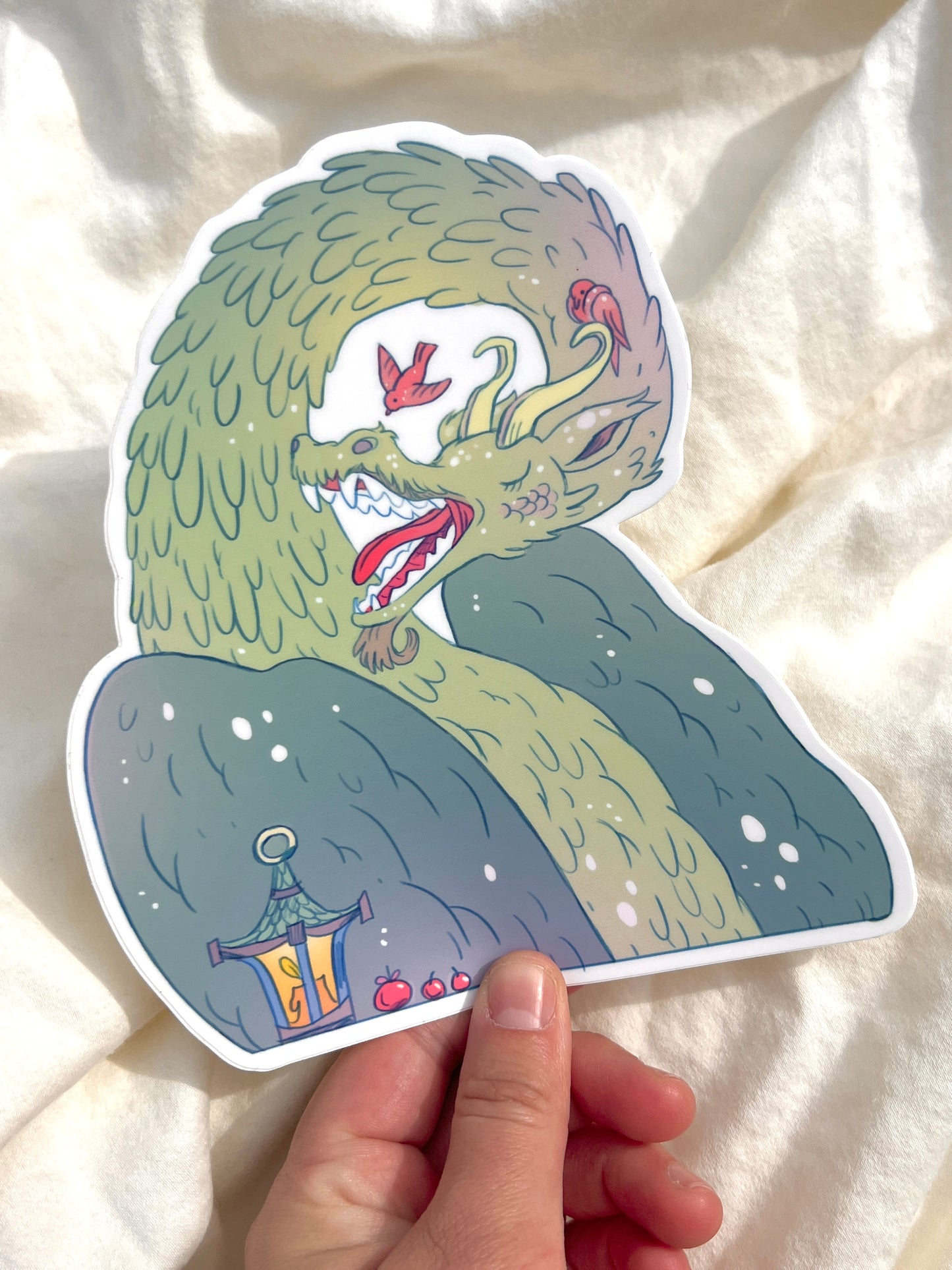 Winter Dragon Large Sticker