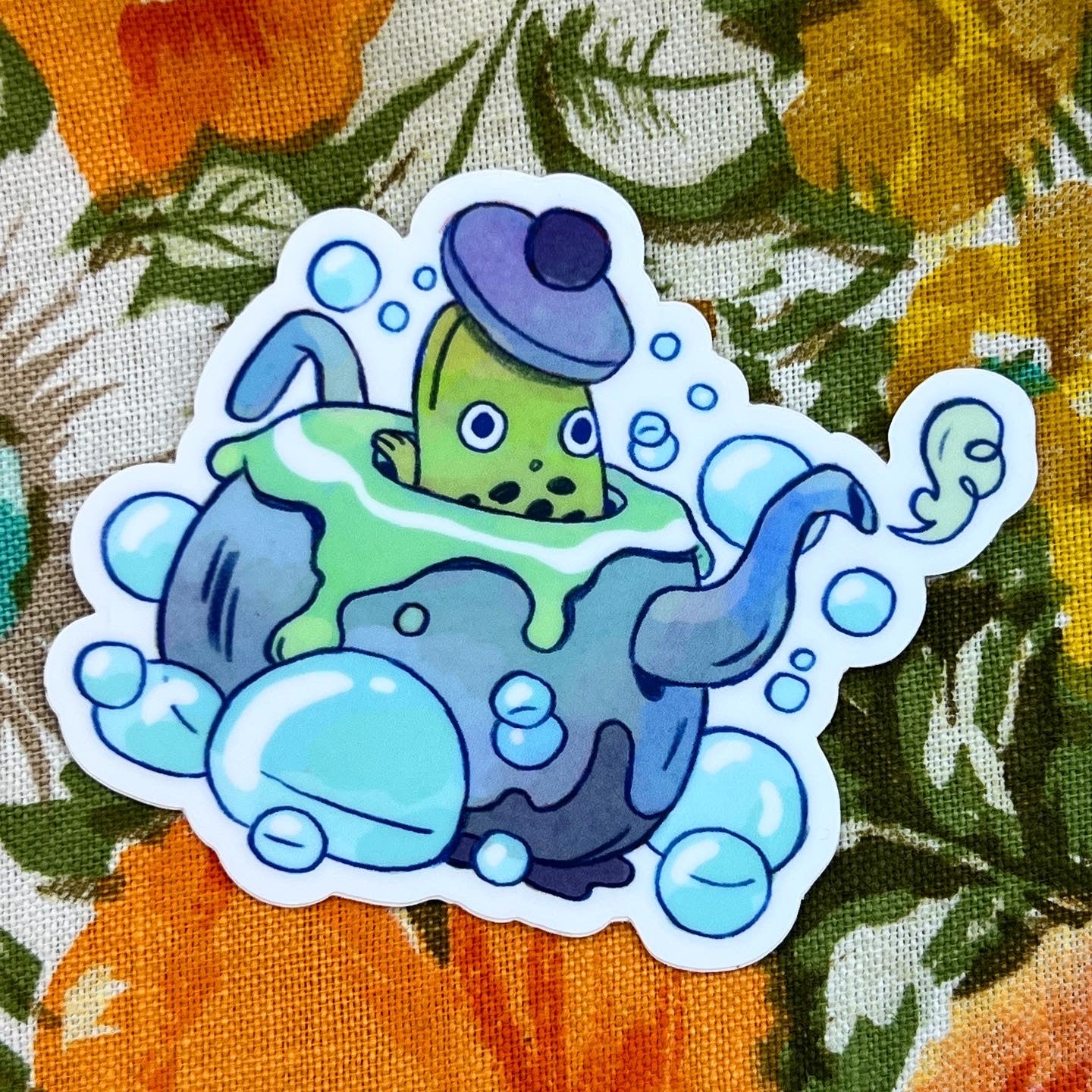 Froggy Bog Sticker