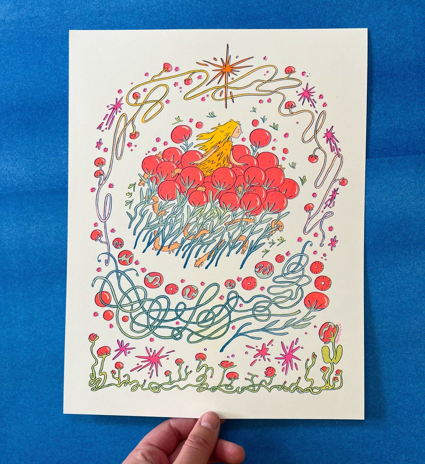 Summer Dreams Riso Print