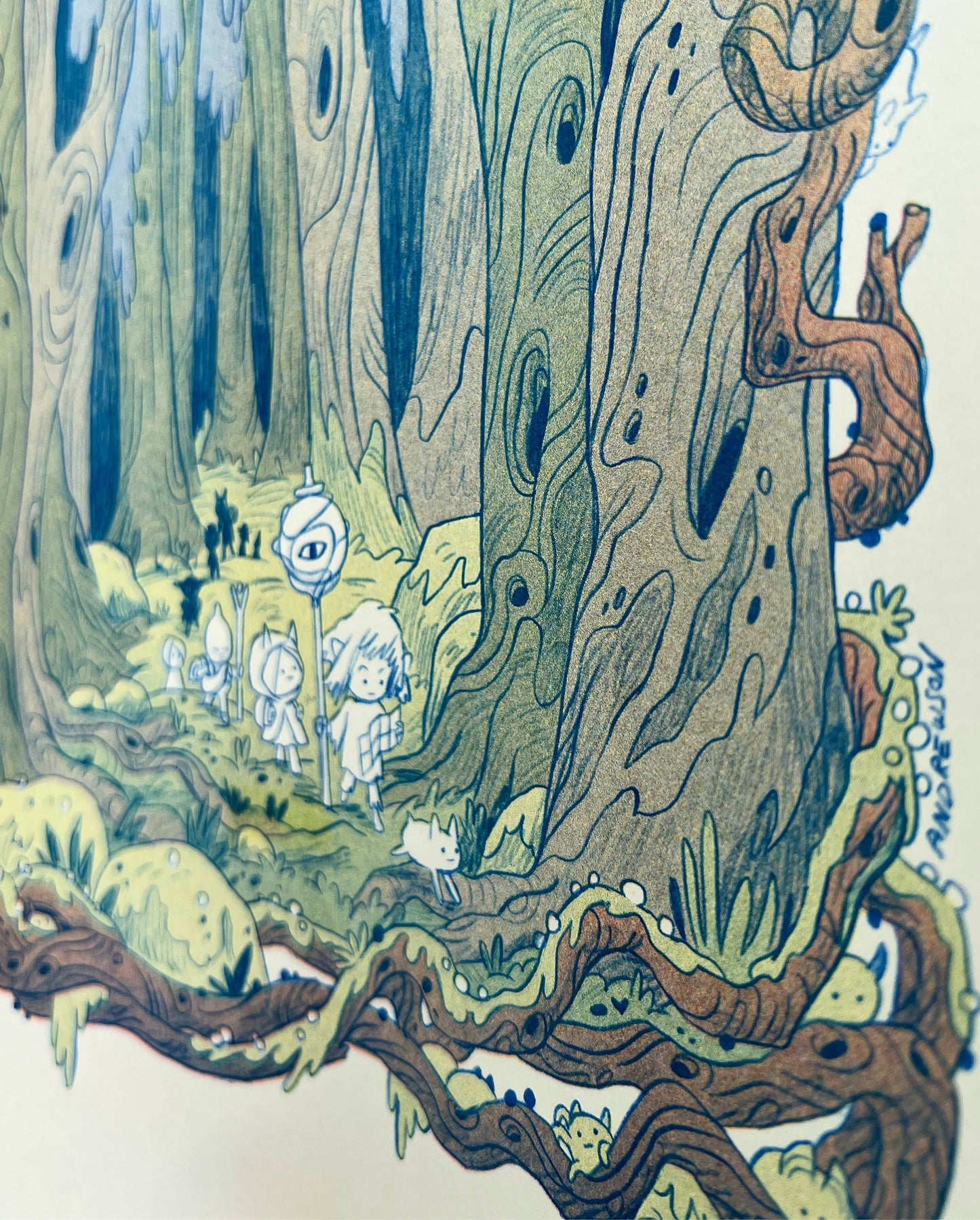 Crooked Woods Large Riso Print