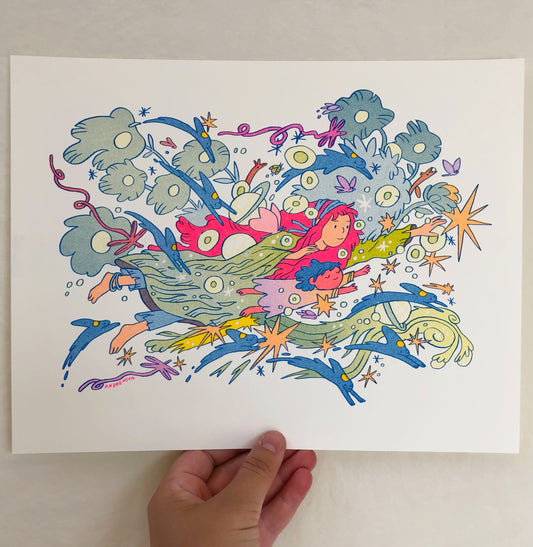 Across The Universe Riso Print