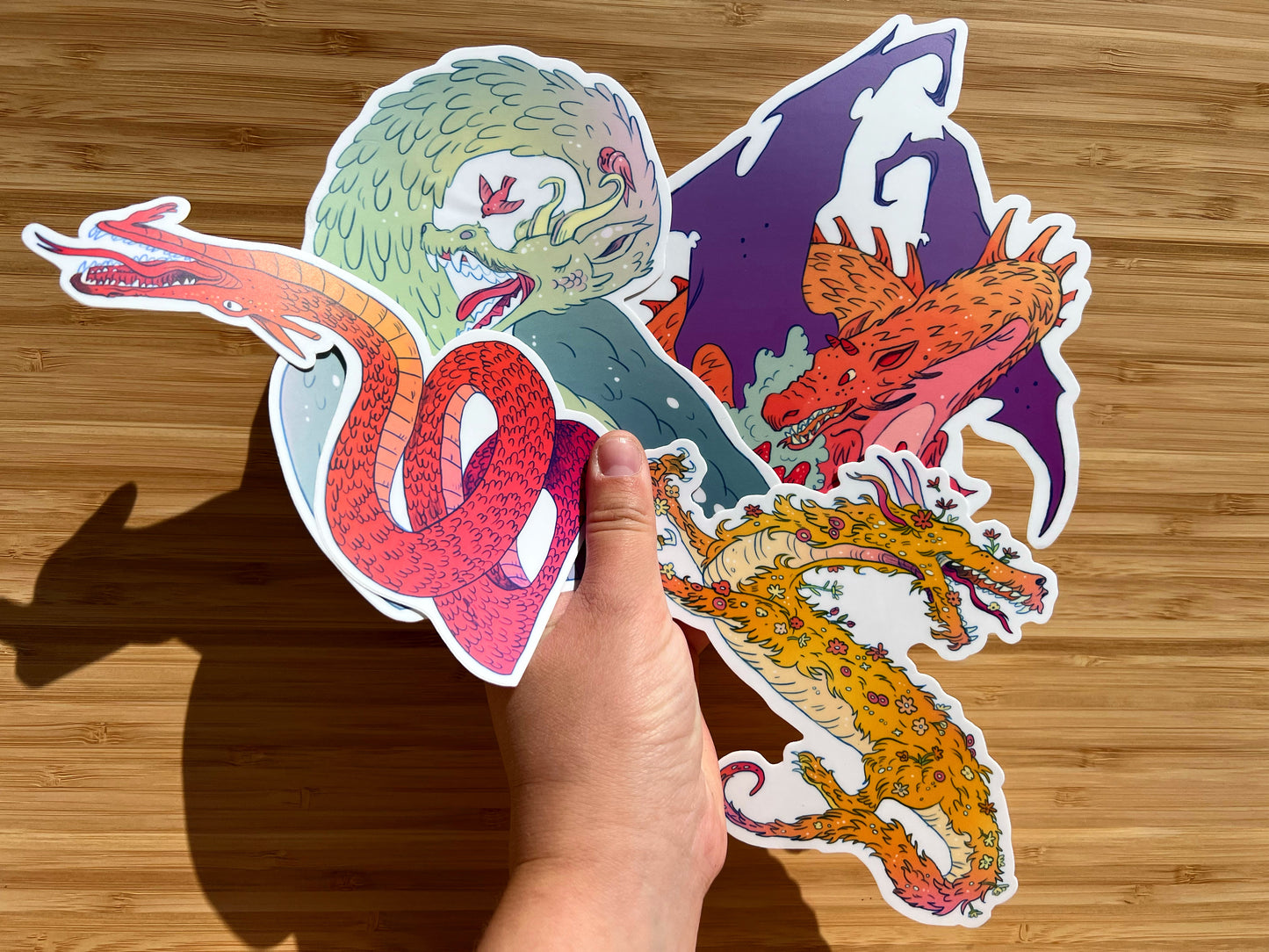 Summer Dragon Large Sticker