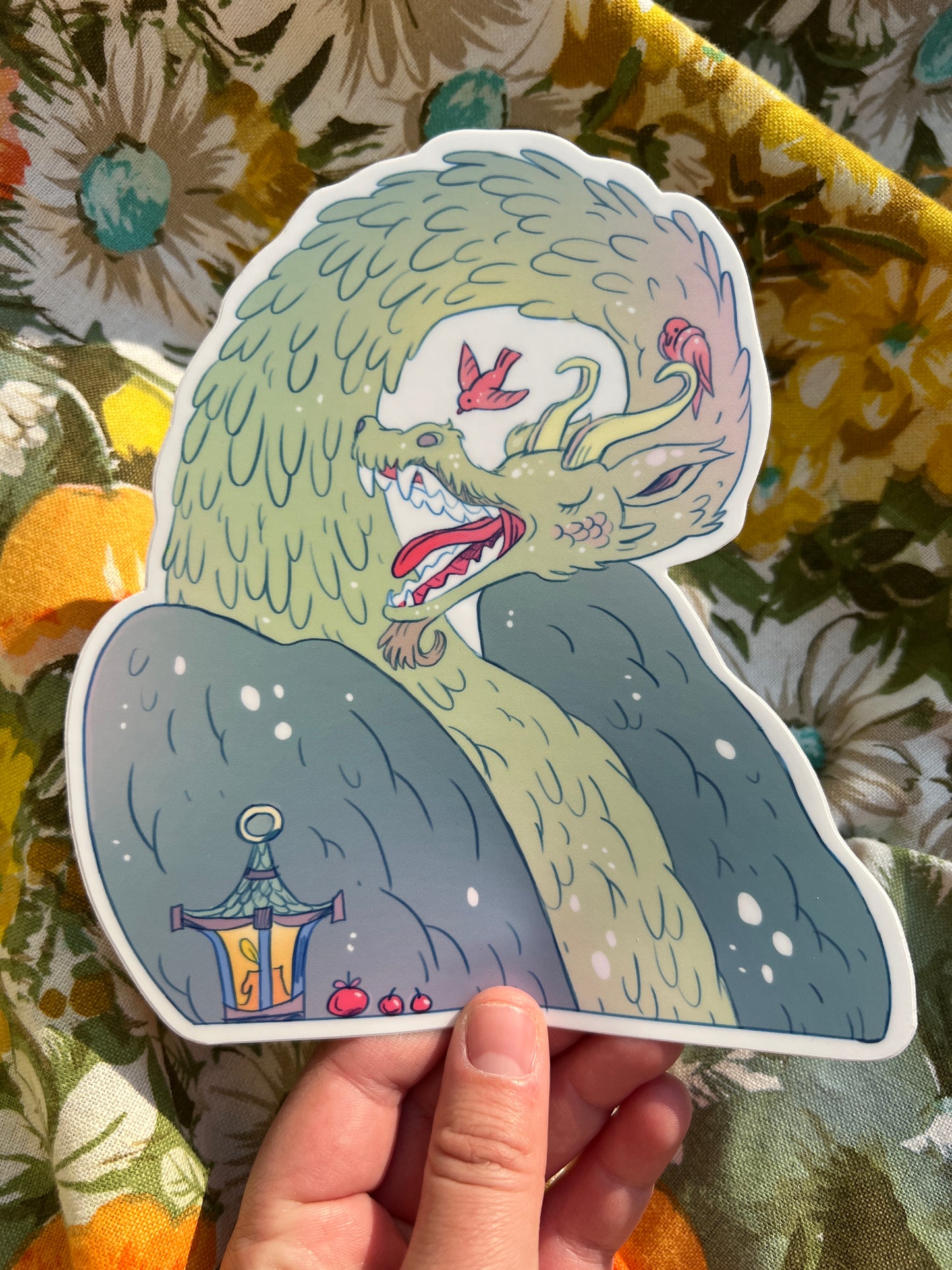 Winter Dragon Large Sticker