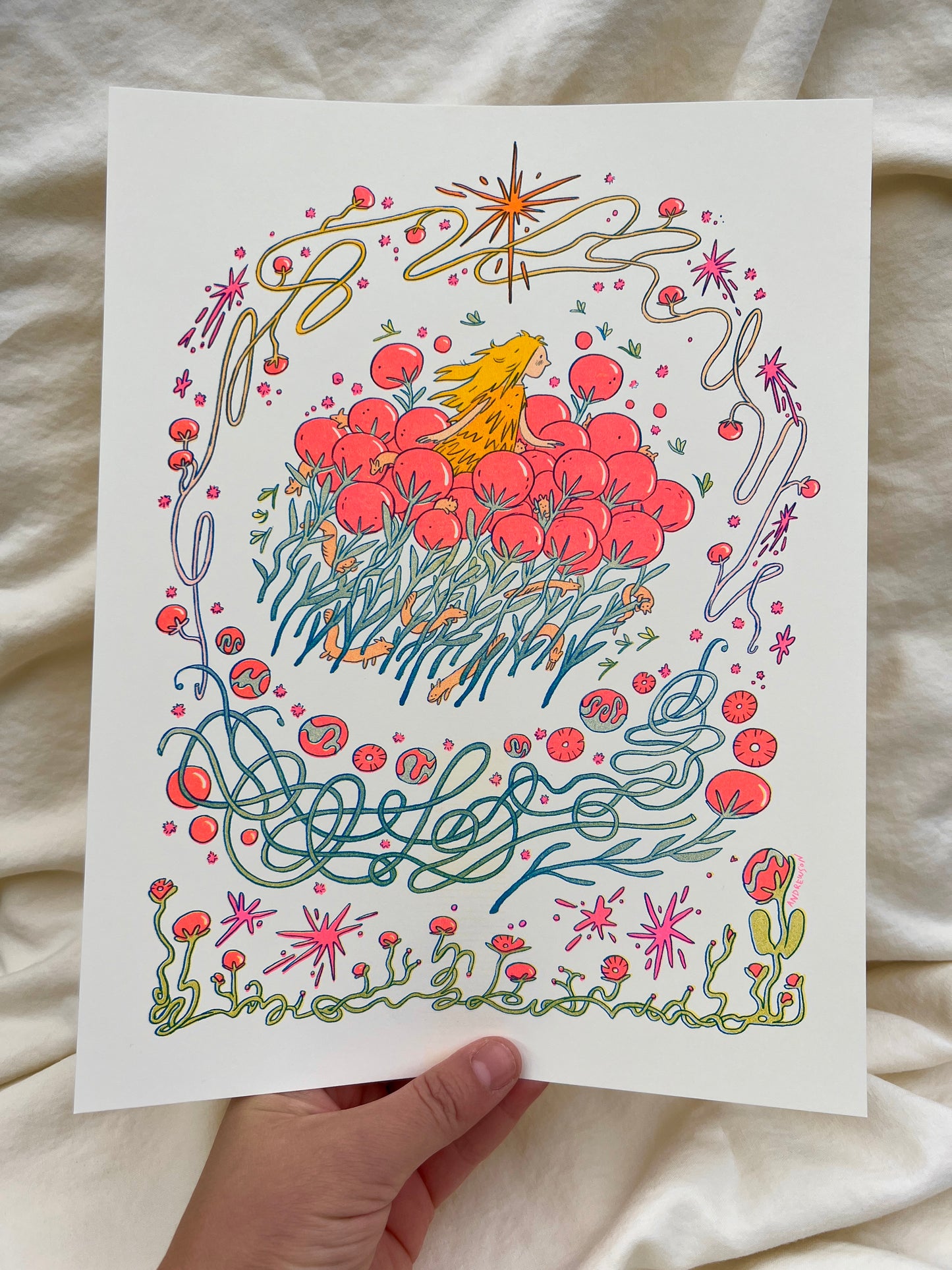 Summer Dreams Riso Print