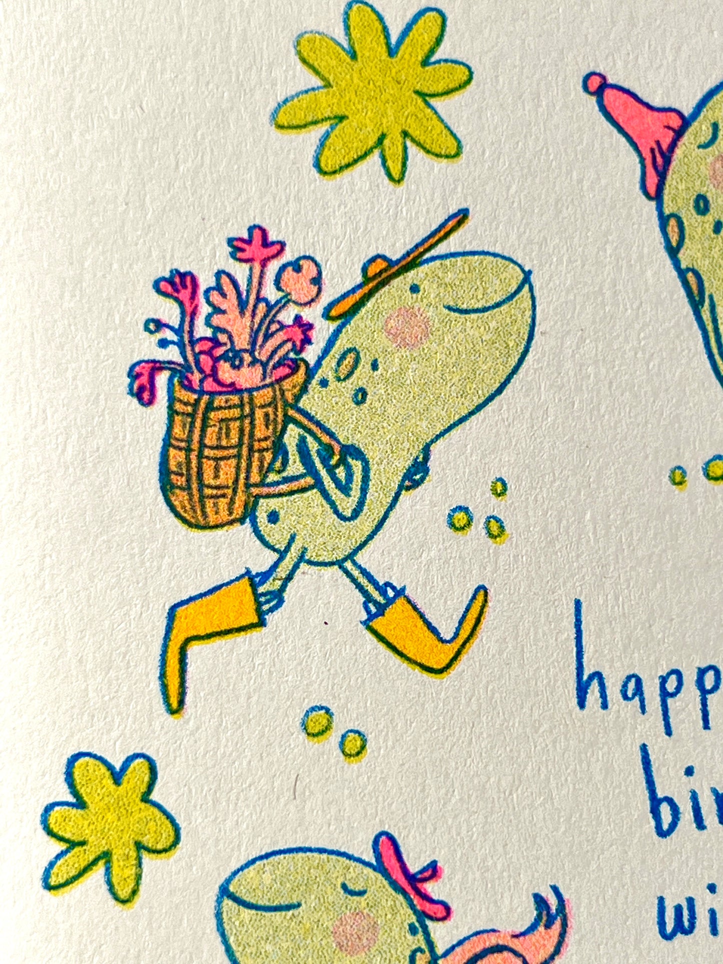 Happy Birthday Wild Soul - Riso Card