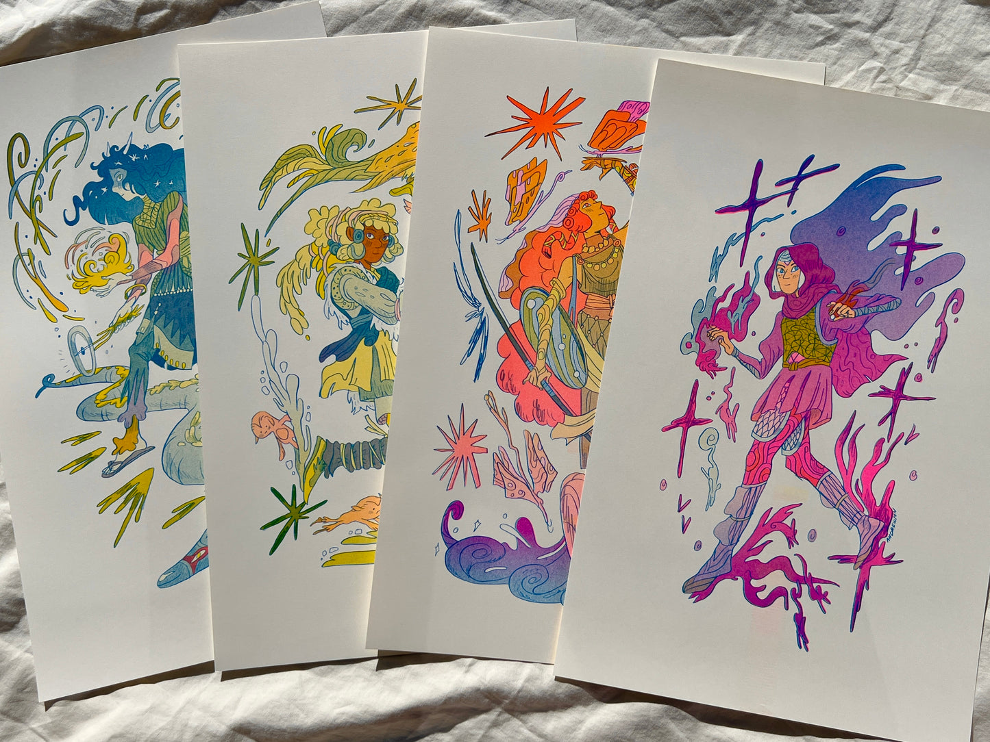 Magical Warrior Riso Print Series